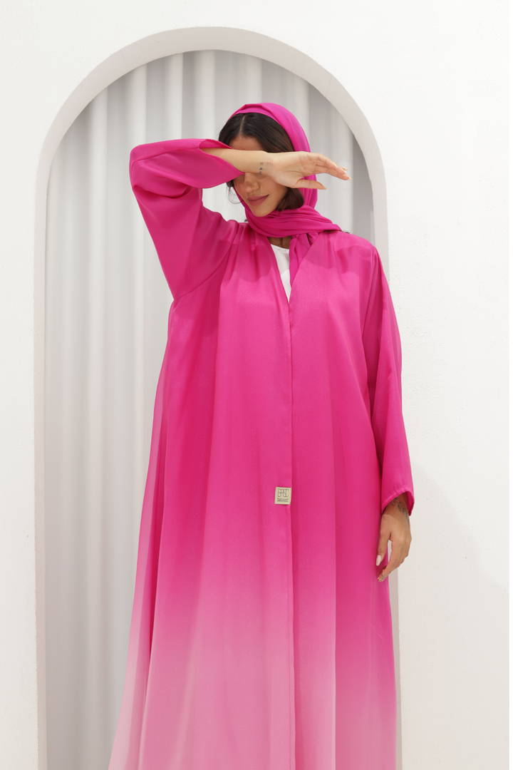 Basic Ombré (Fuchsia Abaya) - Ready to Wear