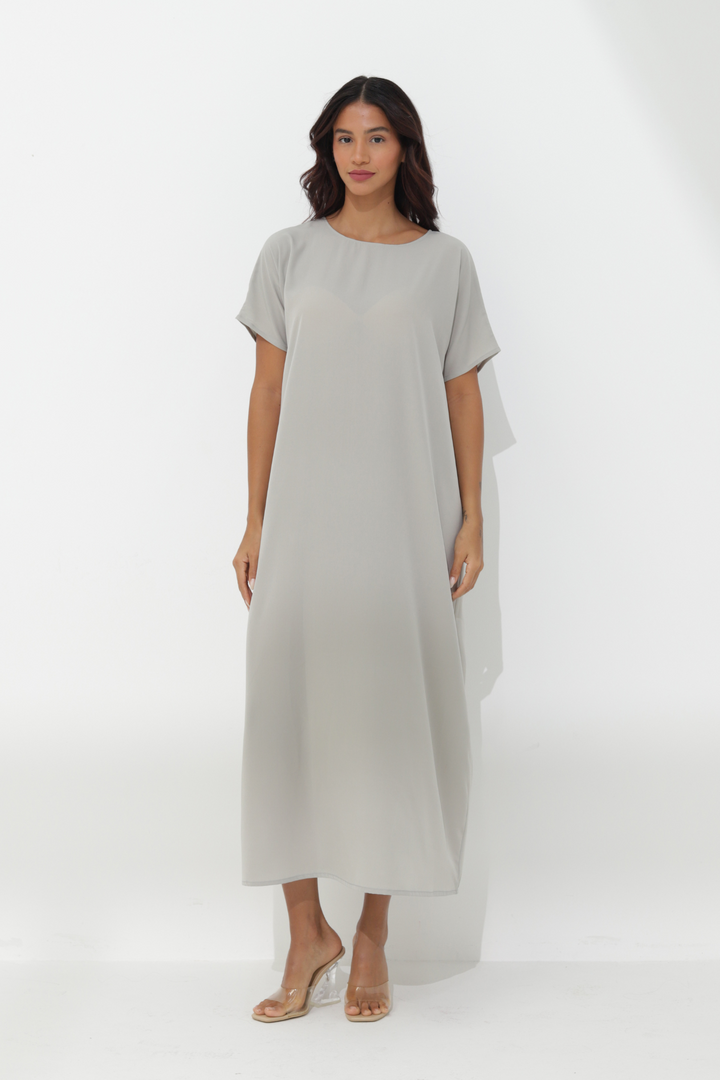 Grey Dress - Short Sleeves