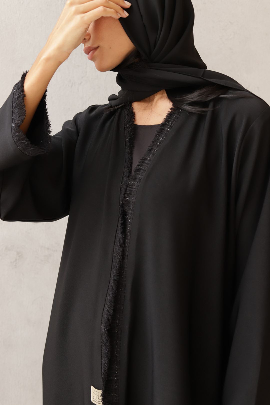 Basic Tweed (Black Abaya)