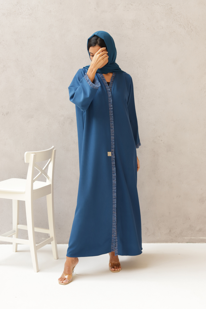 Basic Tweed (Blue Abaya) - Ready to Wear