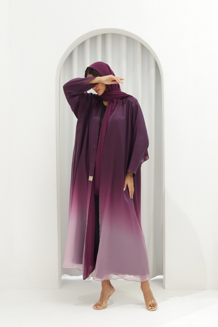 Basic Ombré (Purple Abaya) - Ready to Wear