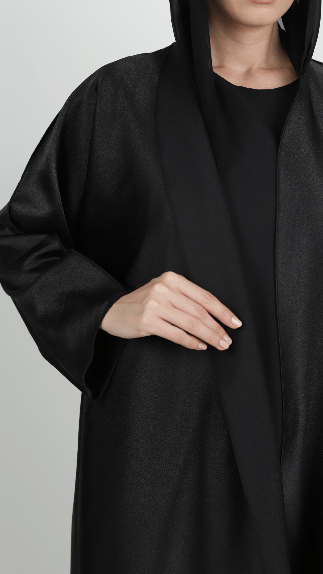 Basic Reversible (Black Abaya)