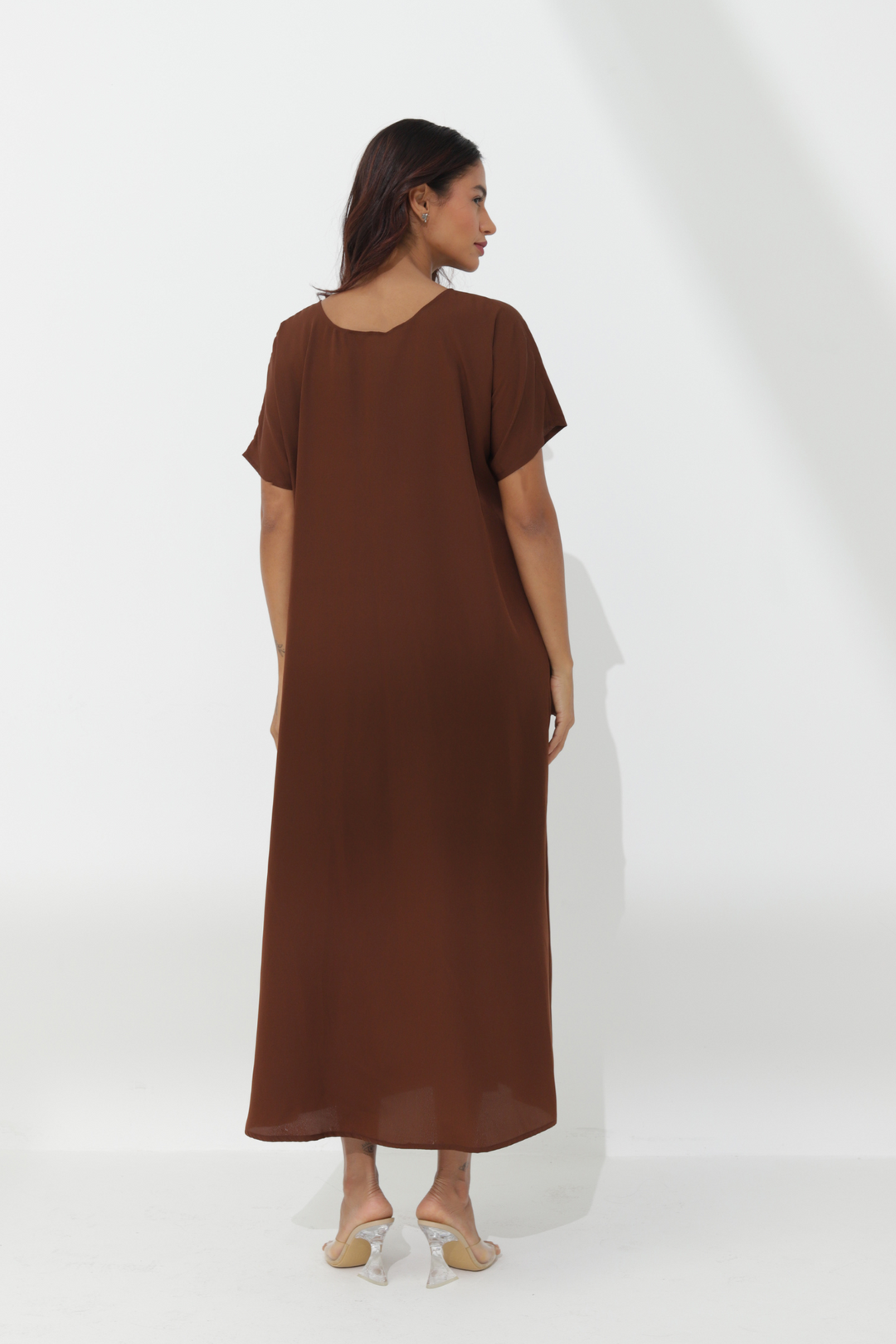 Brown Dress - Short Sleeves