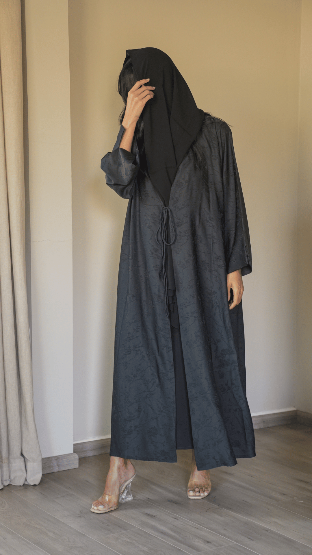 Basic Knot (Dark Ash Abaya)