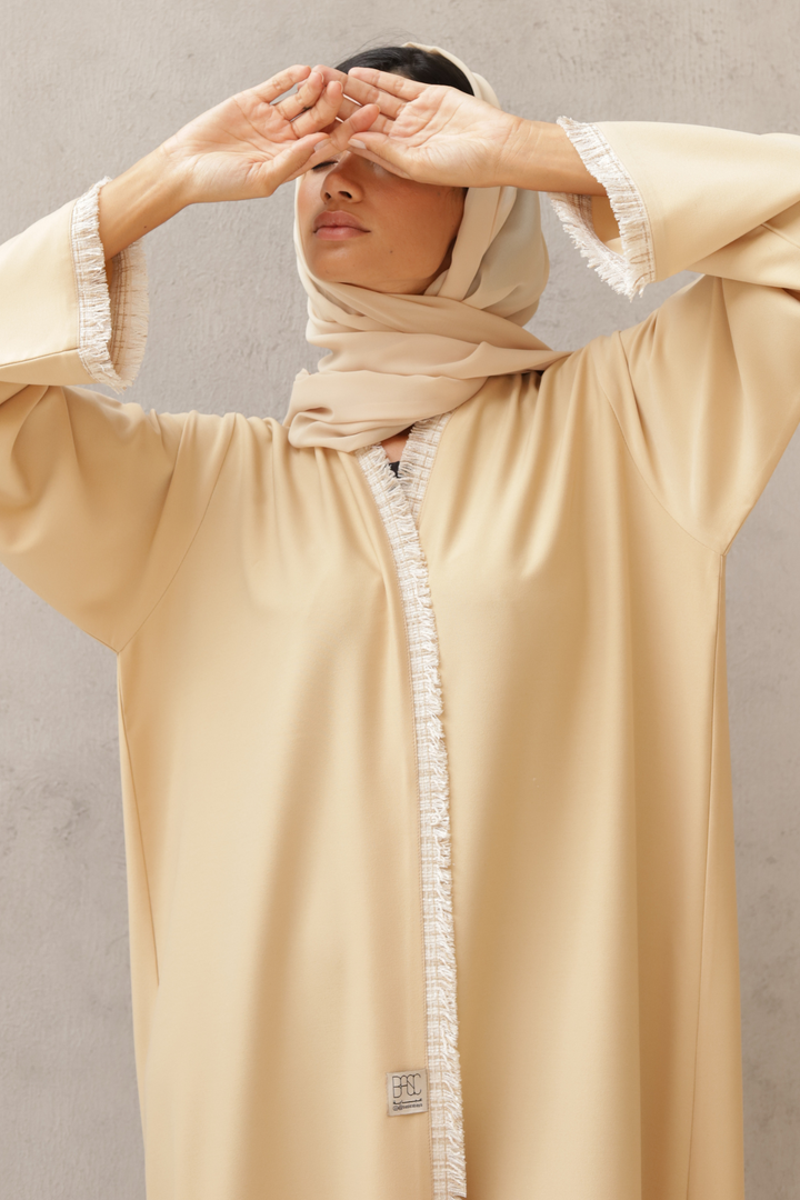 Basic Tweed (Beige Abaya) - Ready to Wear