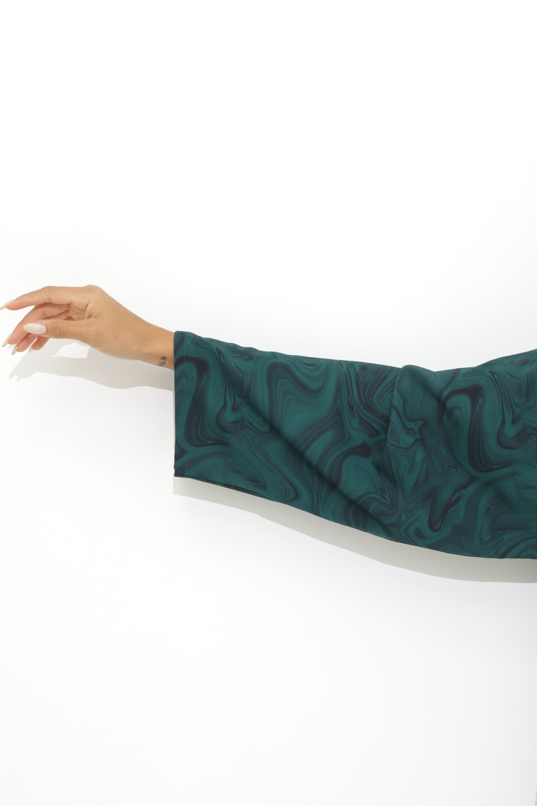 Basic Swirl New (Green Abaya) - Ready to Wear