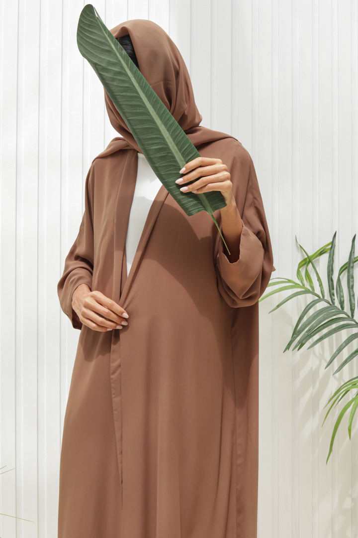 Basic Double (Light Brown Abaya) - Ready to Wear