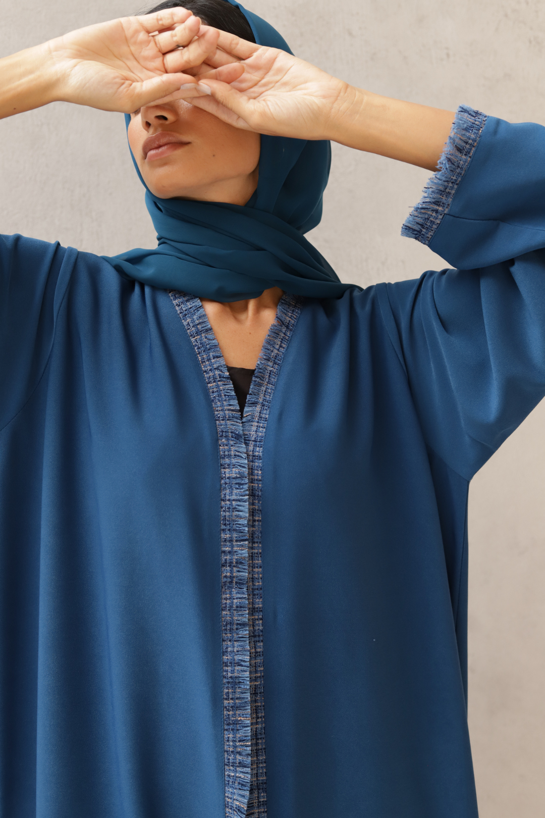 Basic Tweed (Blue Abaya) - Ready to Wear