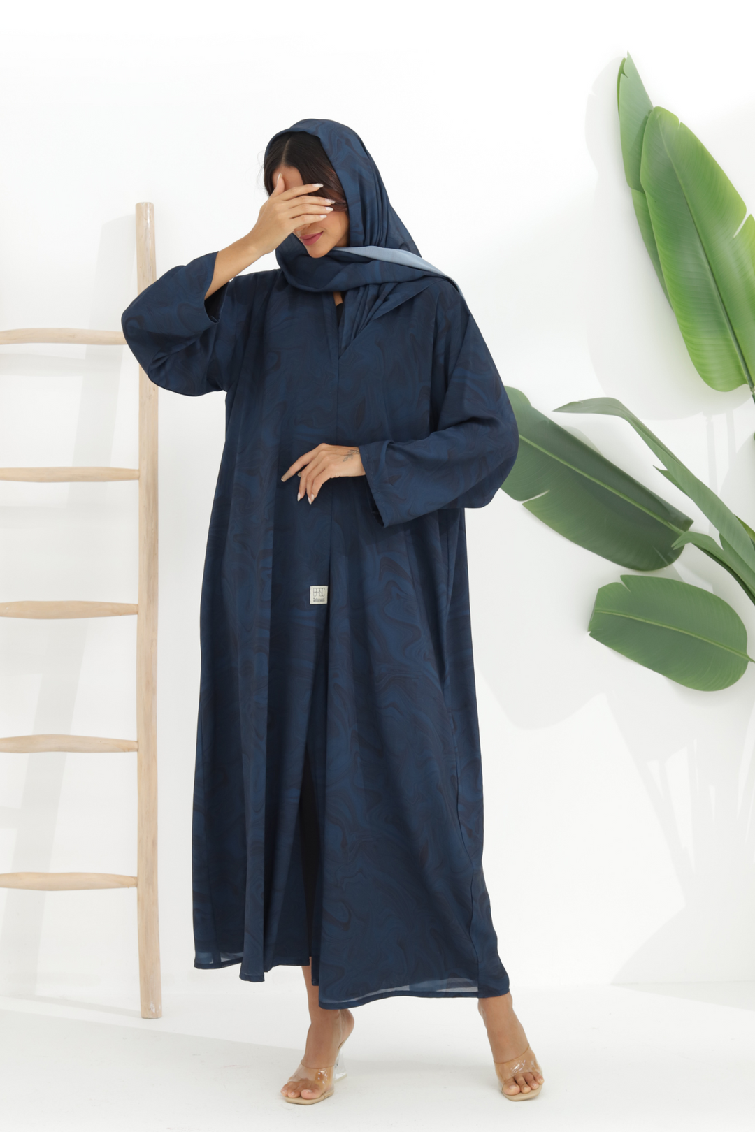 Basic Swirl New (Blue Abaya)