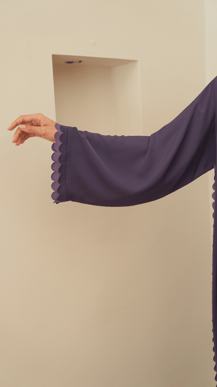 Basic Circles (Light/dark Purple Abaya)