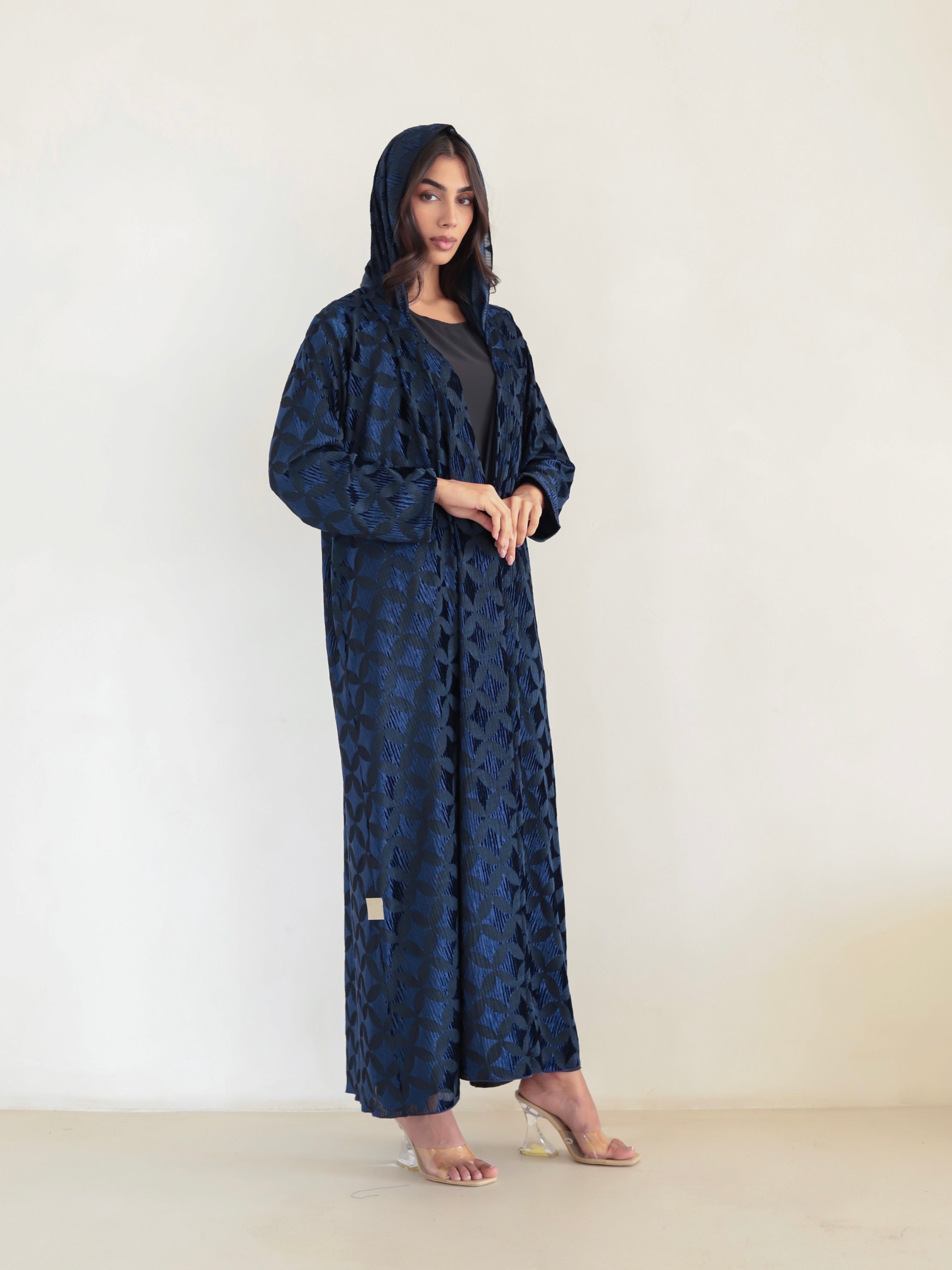 Basic Velvet Chiffon (Stars Blue Abaya)