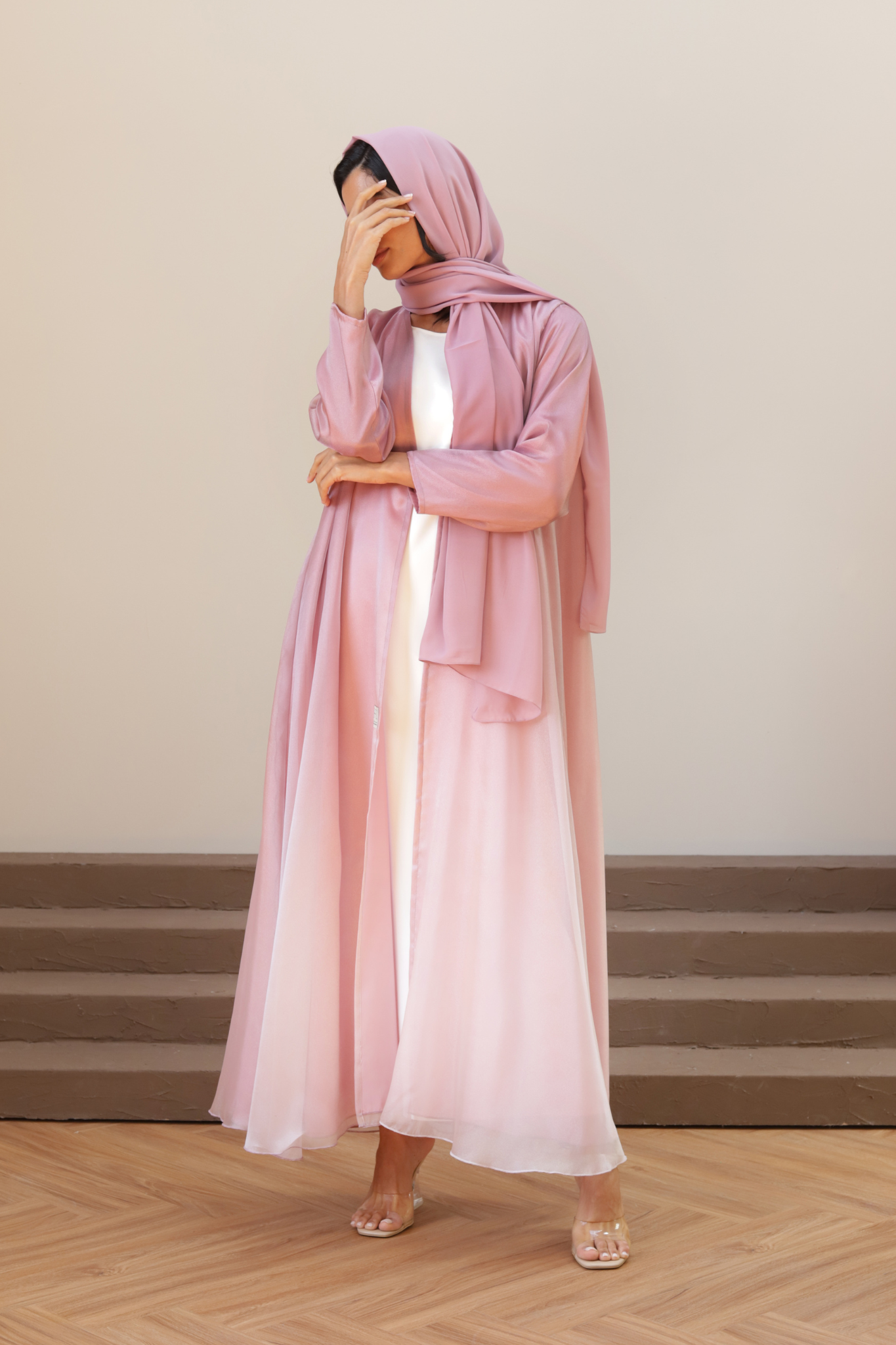 Basic Ombré (Pink Abaya) - BasicAbaya