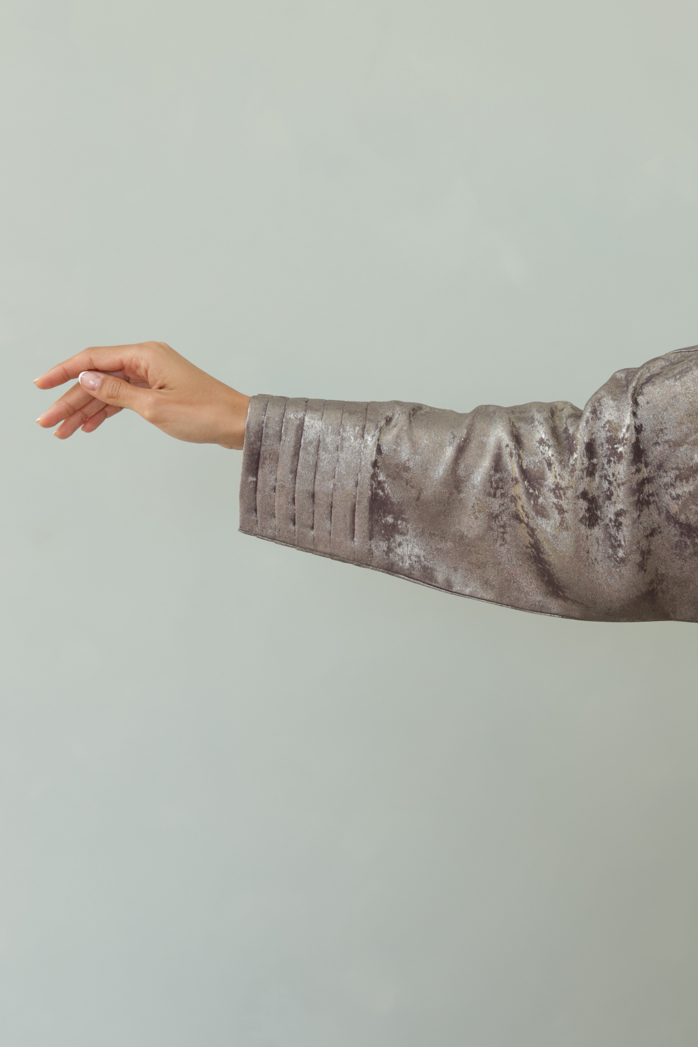 Basic Clouds Set (Grey Abaya with Dress) - BasicAbaya