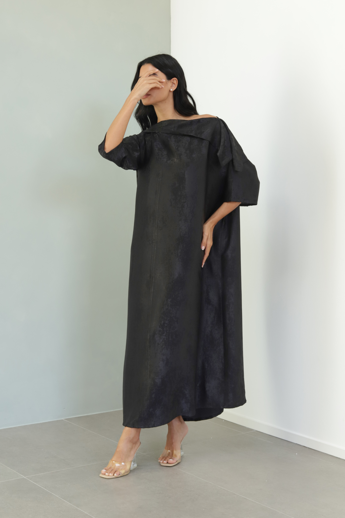 Basic Clouds (Black Dress) - BasicAbaya