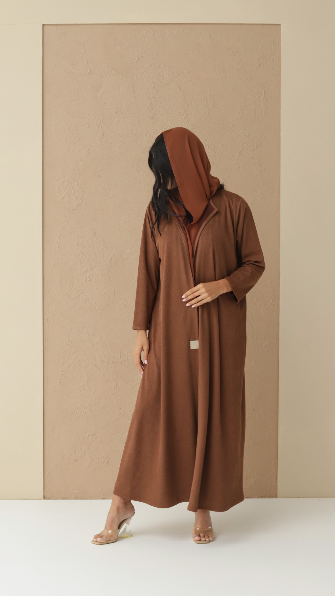 Basic Suede Corduory (Brown Abaya)