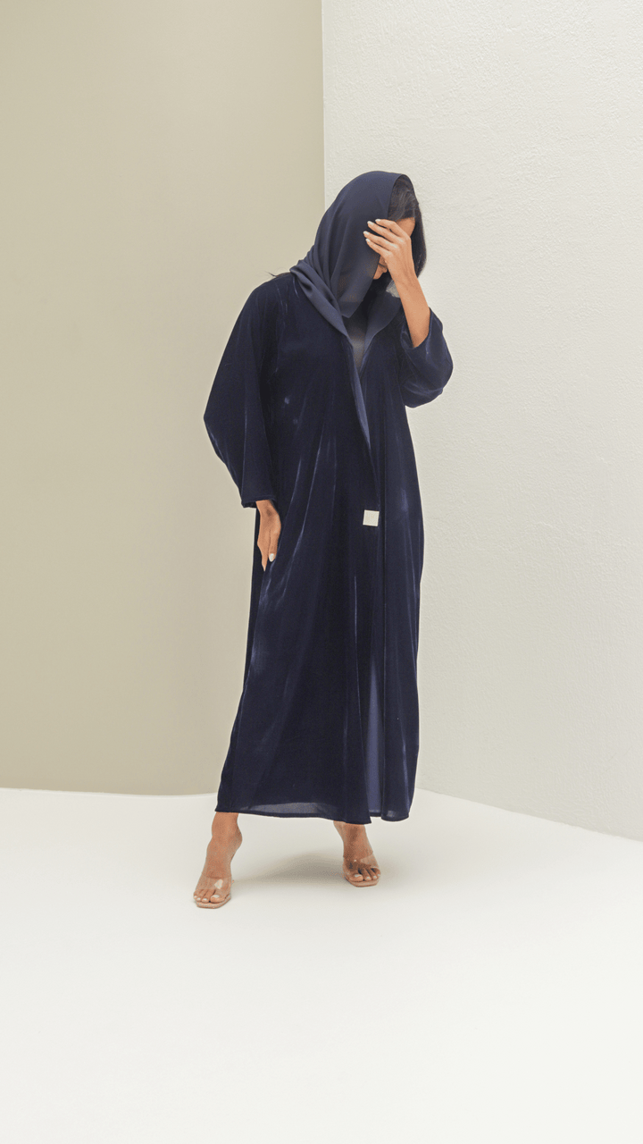 Basic Velvet Winter (Blue Abaya)