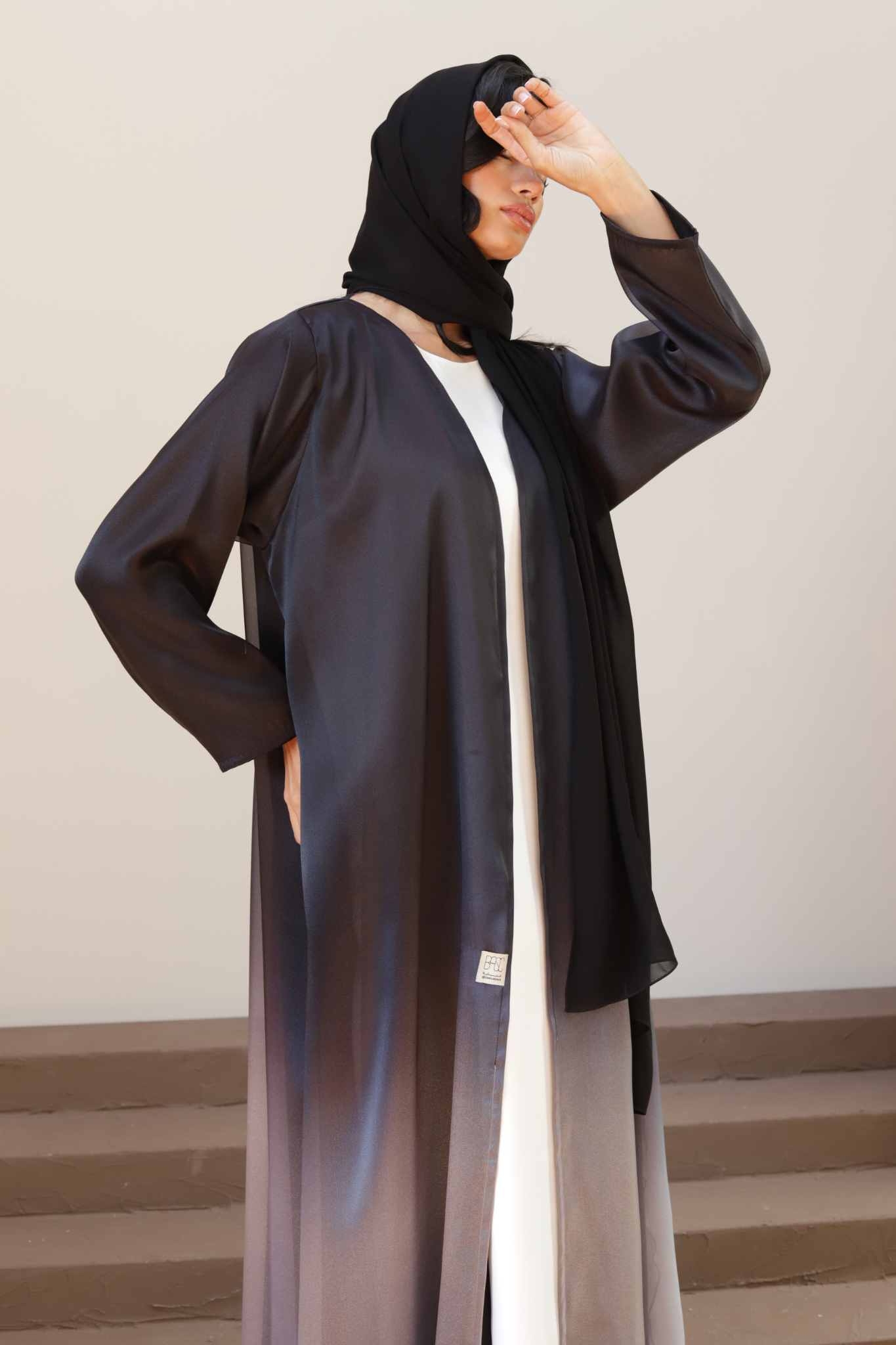Basic Ombré (Black/Grey Abaya)