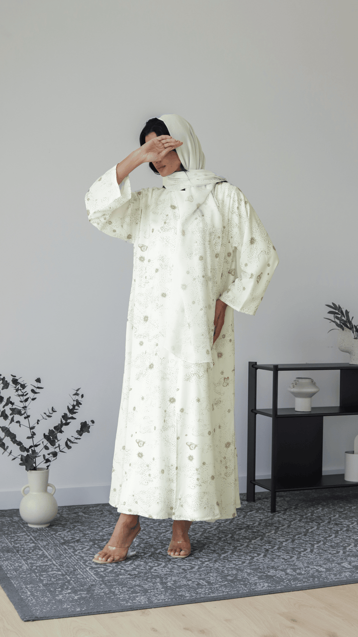 Basic Brands (White Abaya) - Ready to Wear