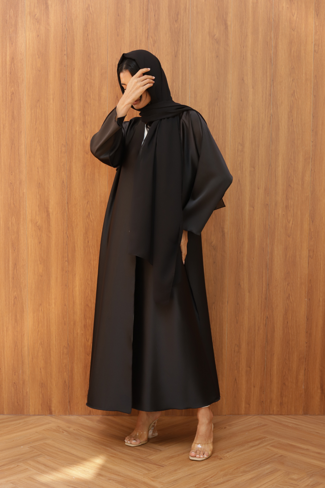 Basic Reversible (Black Abaya)