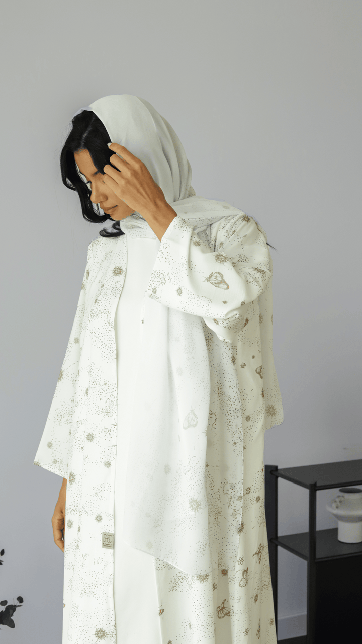 Basic Brands (White Abaya) - Ready to Wear