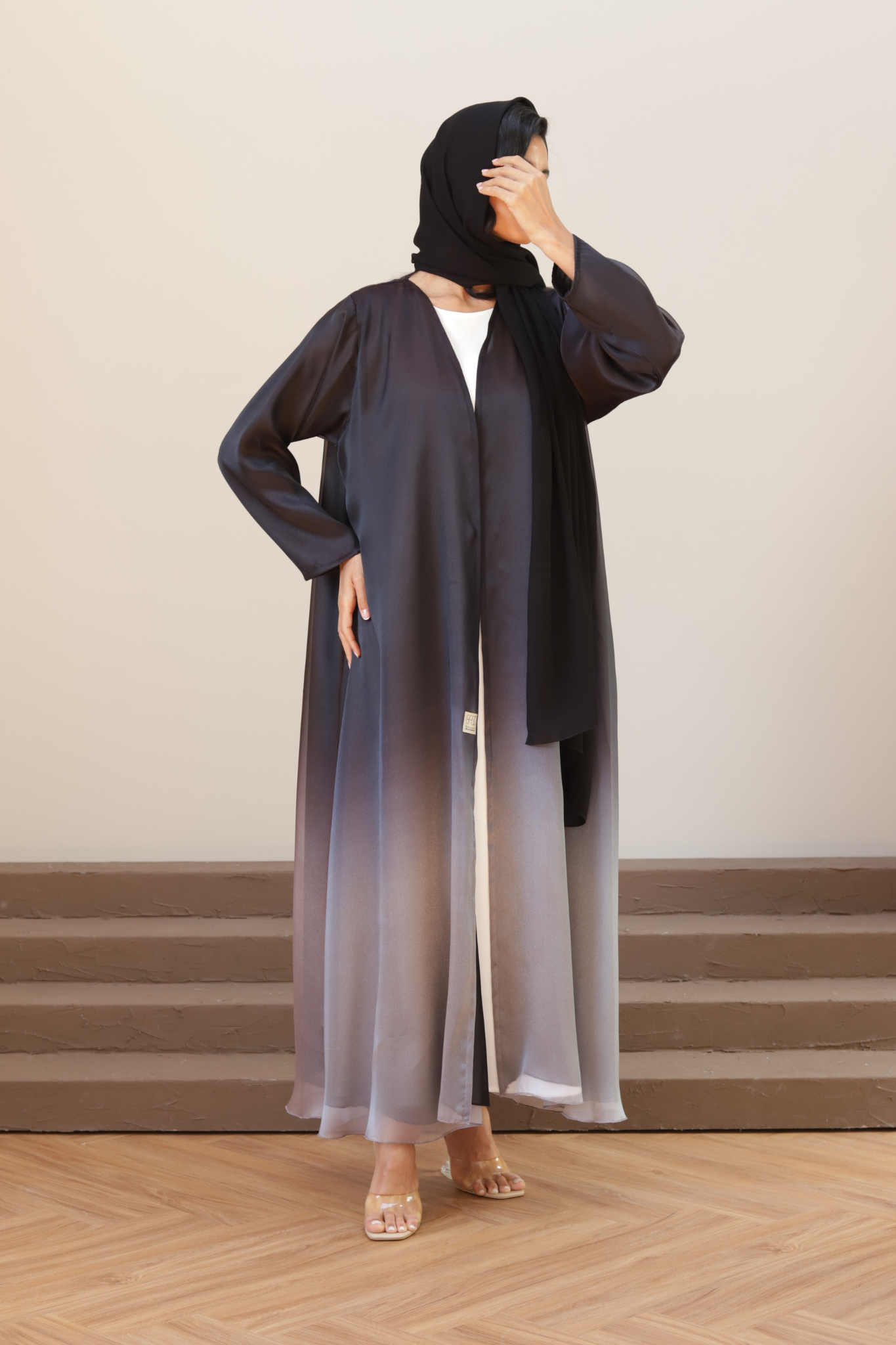 Basic Ombré (Black/Grey Abaya)