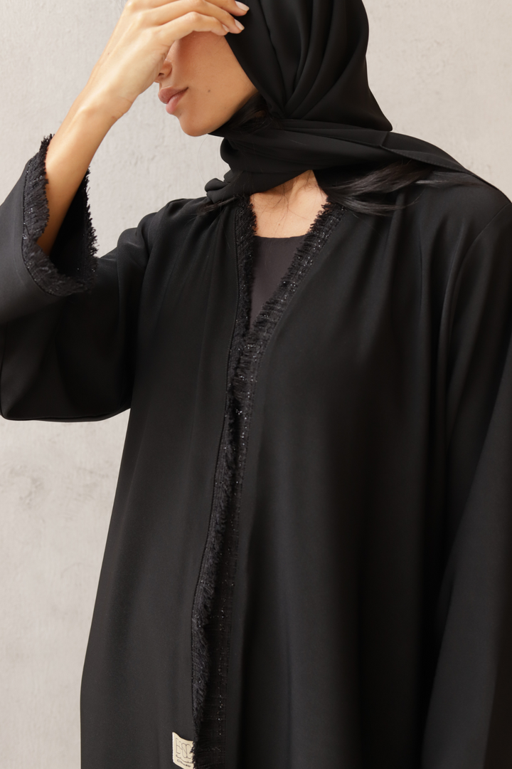 Basic Tweed (Black Abaya) - Ready to Wear