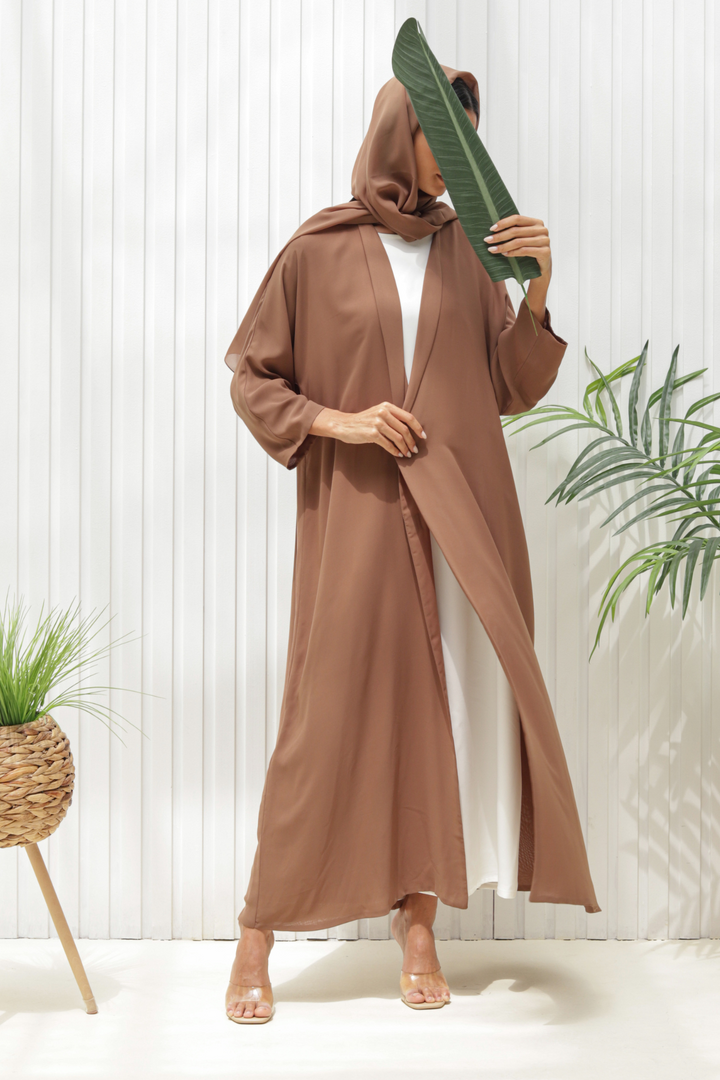 Basic Double (Light Brown Abaya) - Ready to Wear