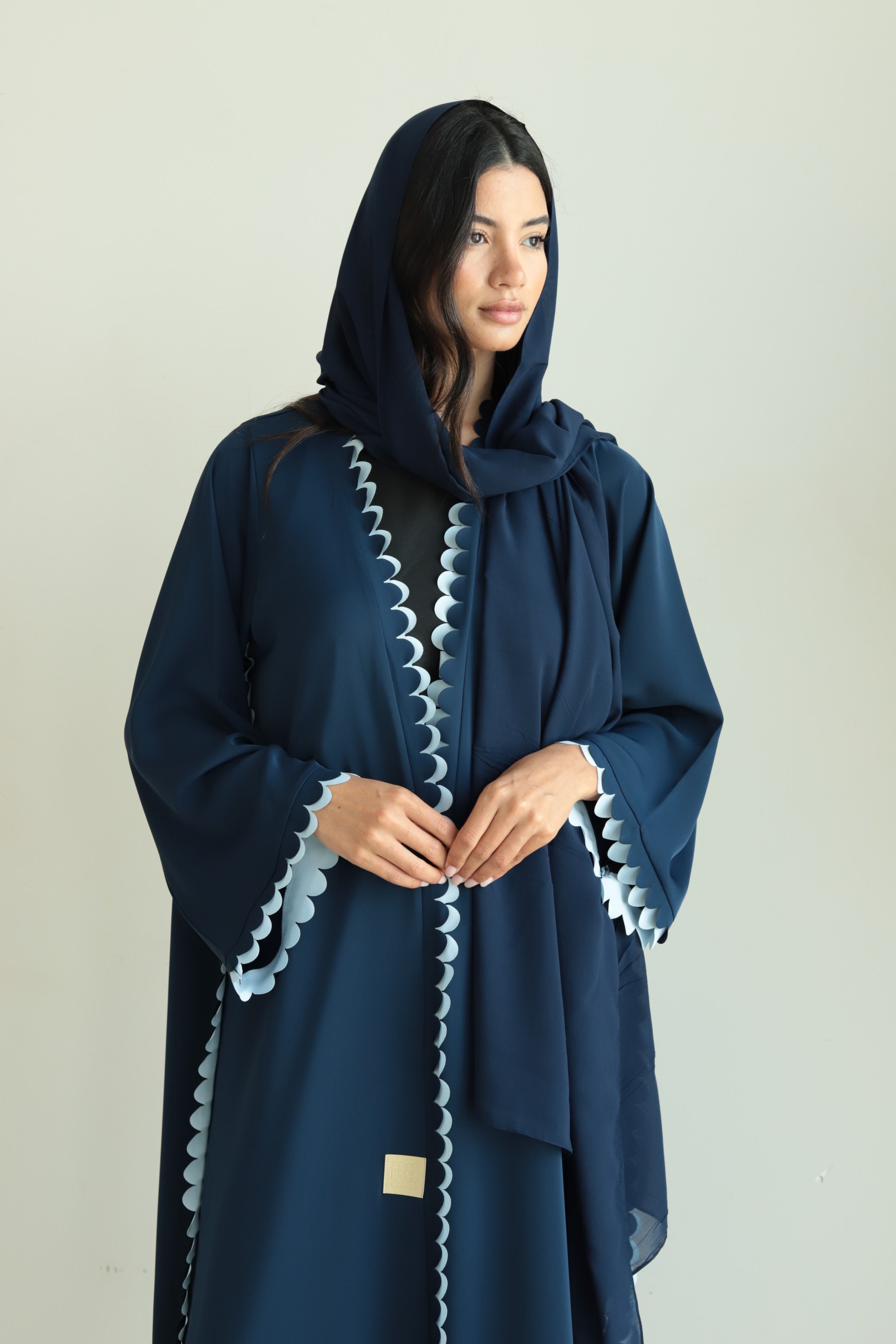 Basic Circles (Light & Dark Blue Abaya)
