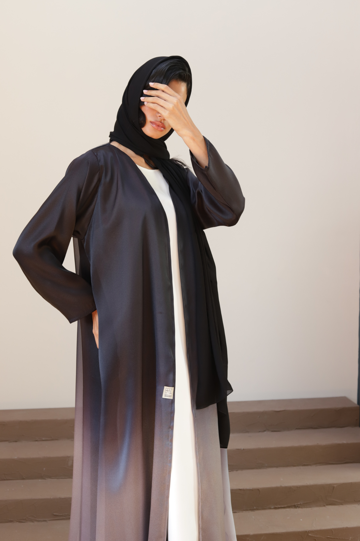 Basic Ombré (Black/Grey Abaya)