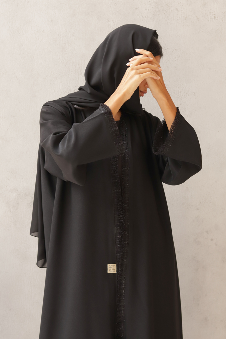 Basic Tweed (Black Abaya) - Ready to Wear