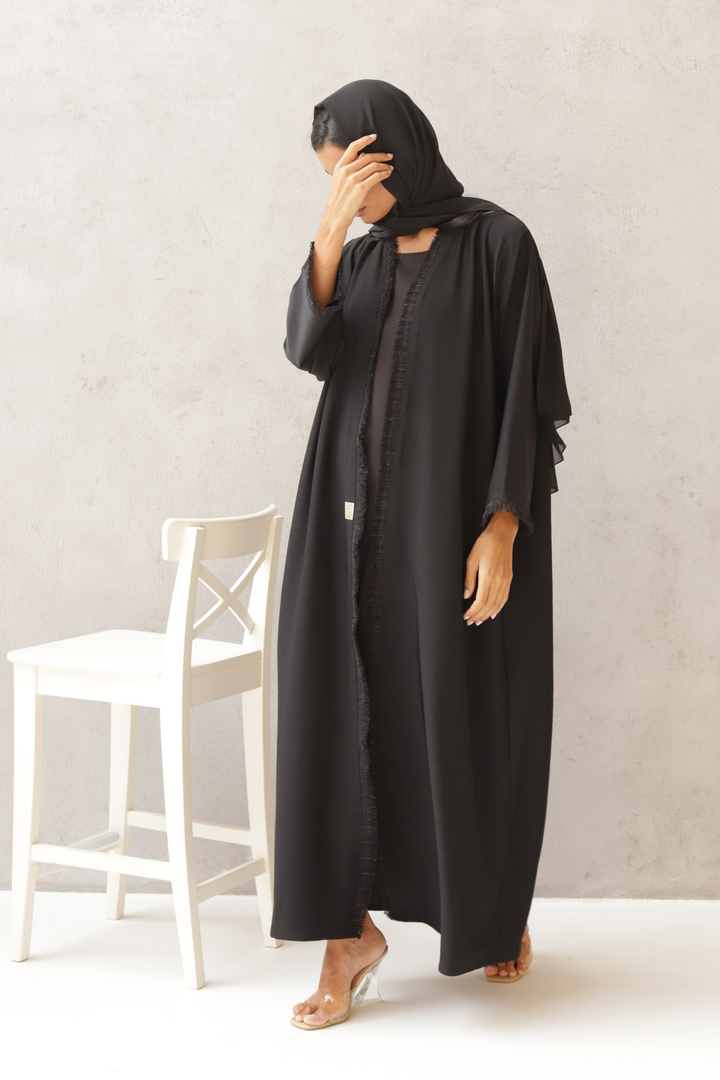 Basic Tweed (Black Abaya) - Ready to Wear
