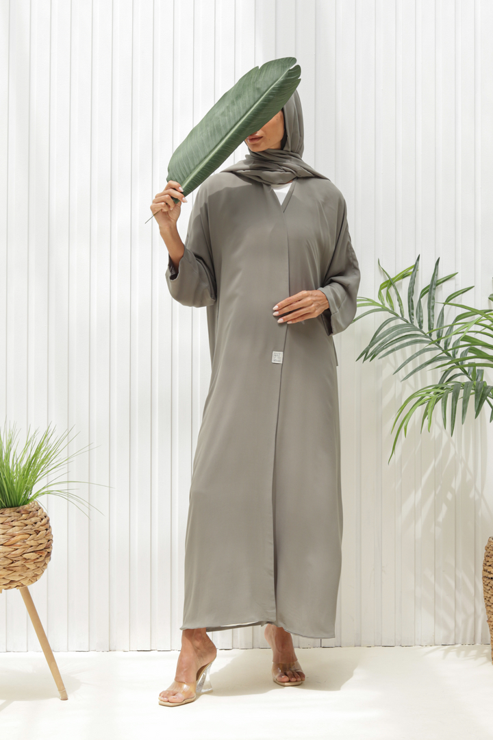 Basic Double (Olive Green Abaya) - Ready to Wear