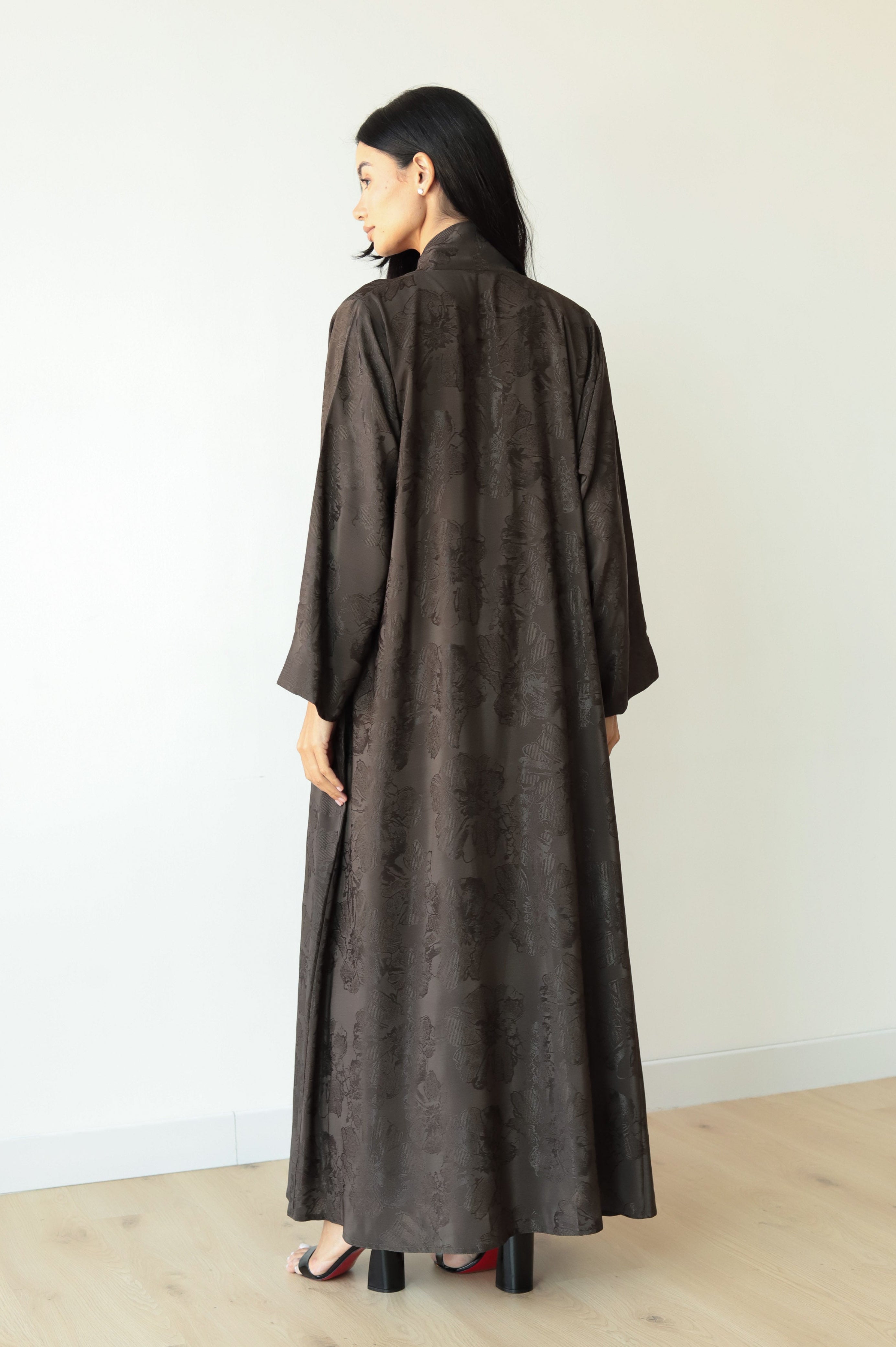 Basic Knots ( Dark Olive Abaya) - BasicAbaya