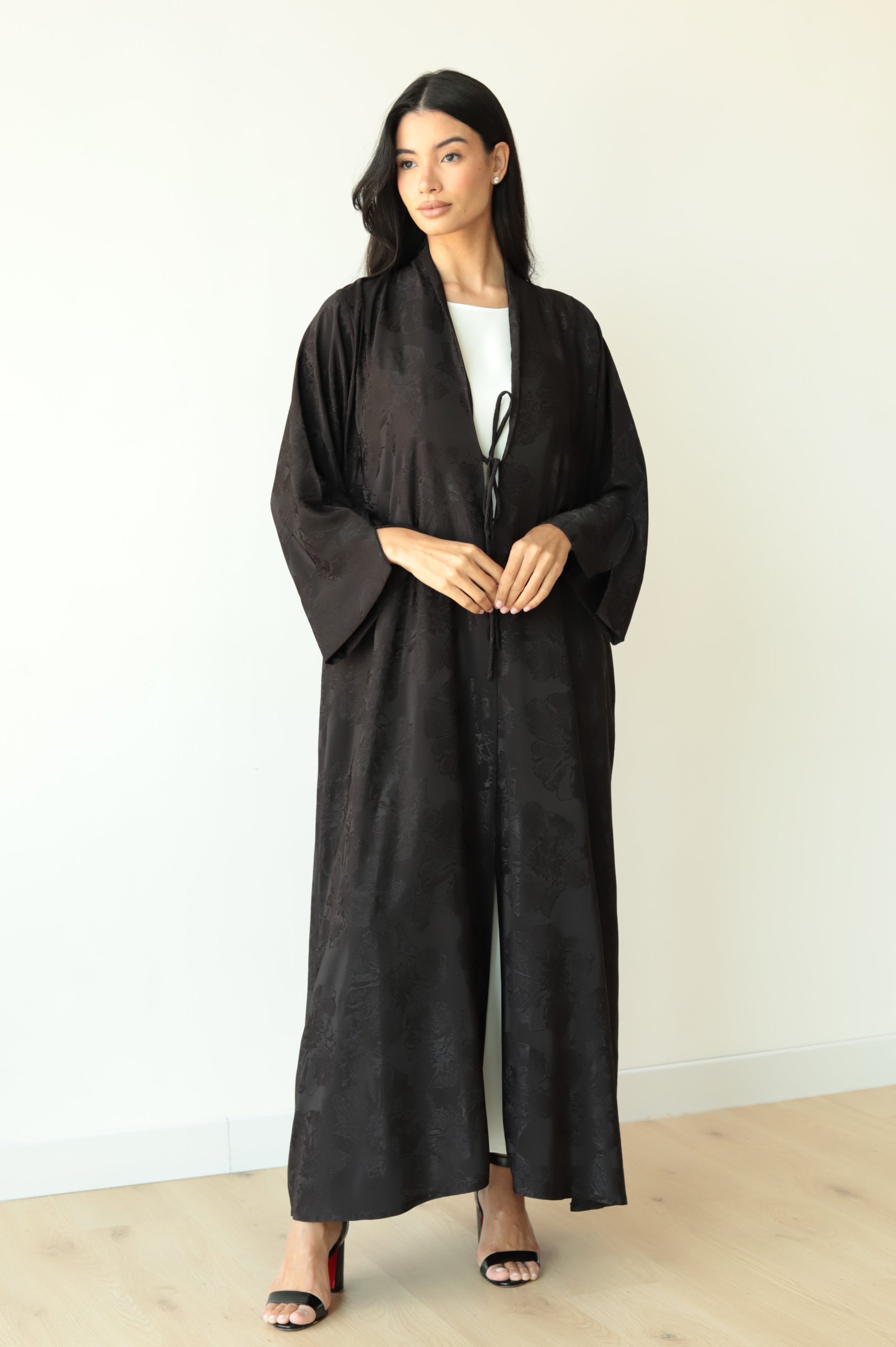 Basic Knots ( Brown Abaya) - BasicAbaya