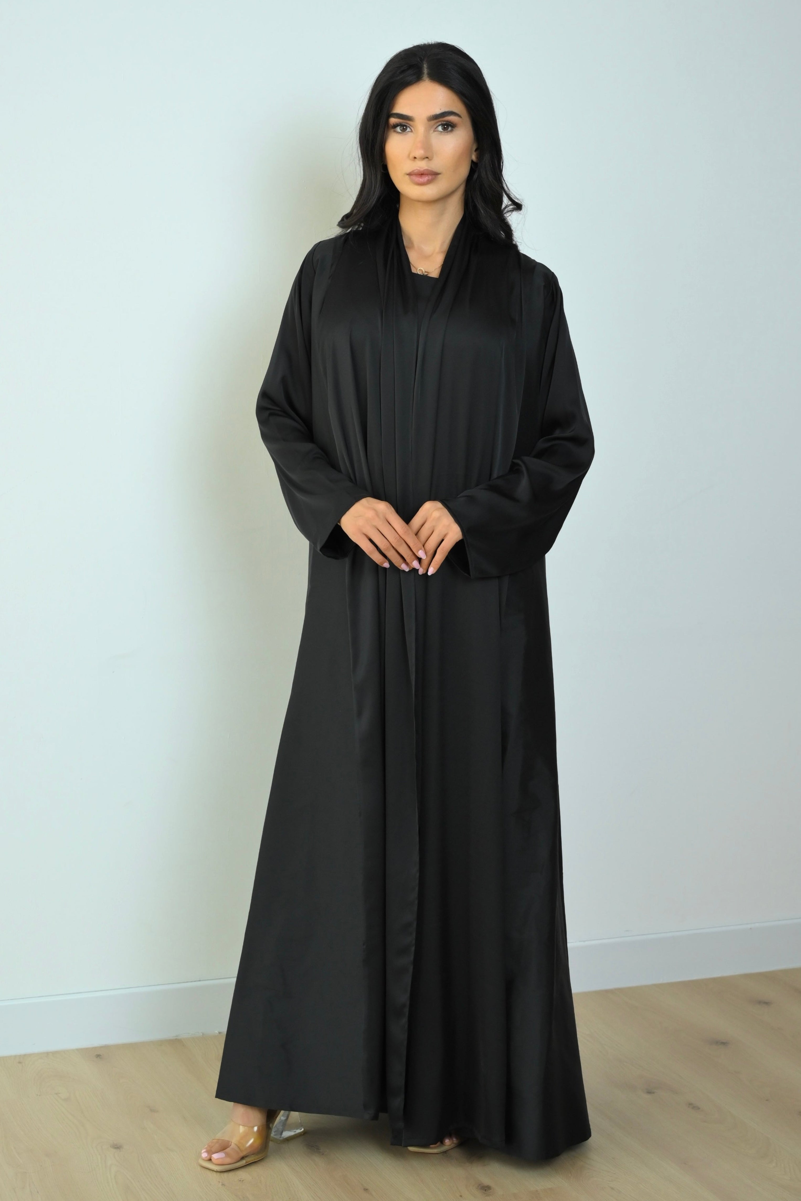 Basic Tafetta (Black Abaya) - BasicAbaya