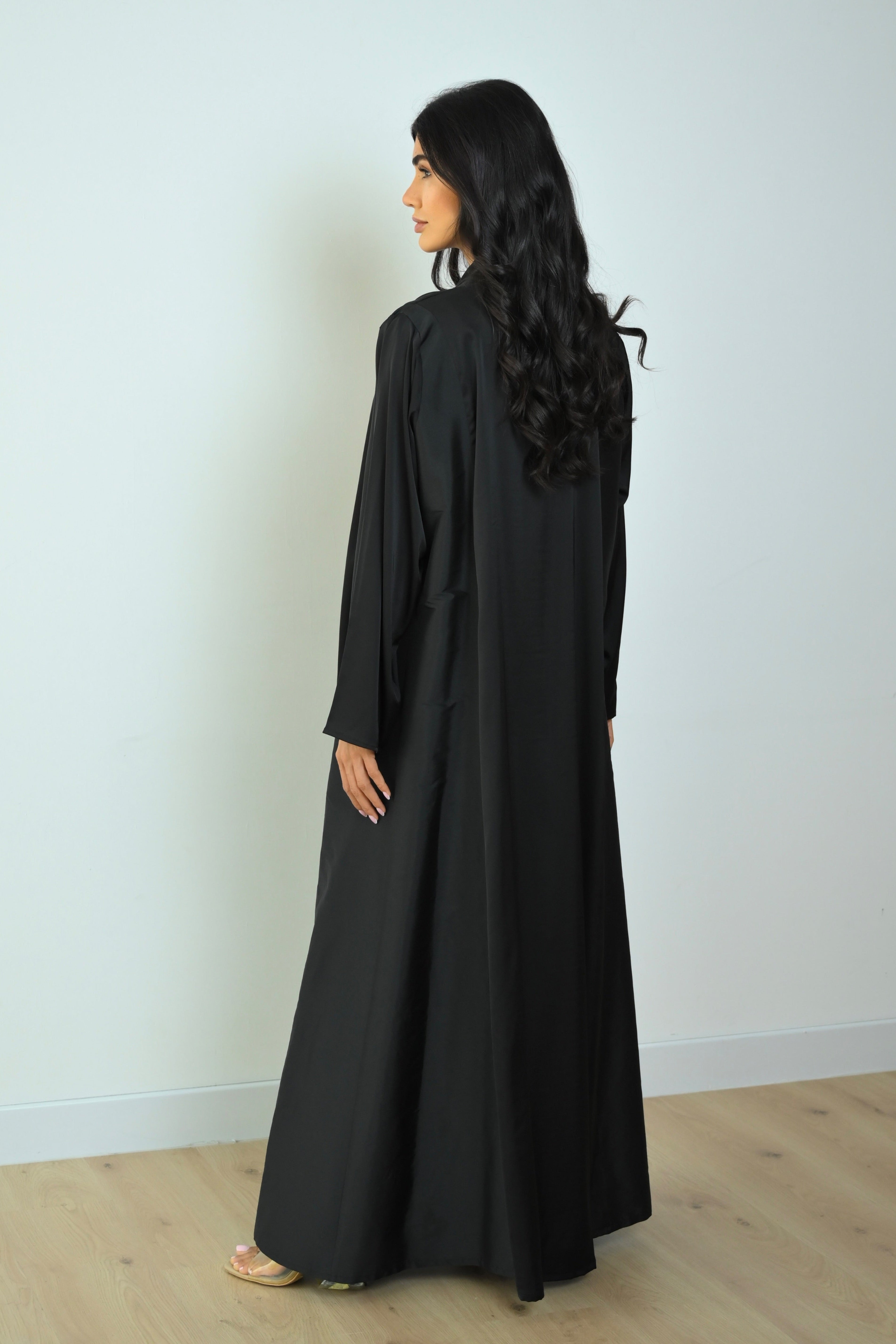Basic Tafetta (Black Abaya) - BasicAbaya