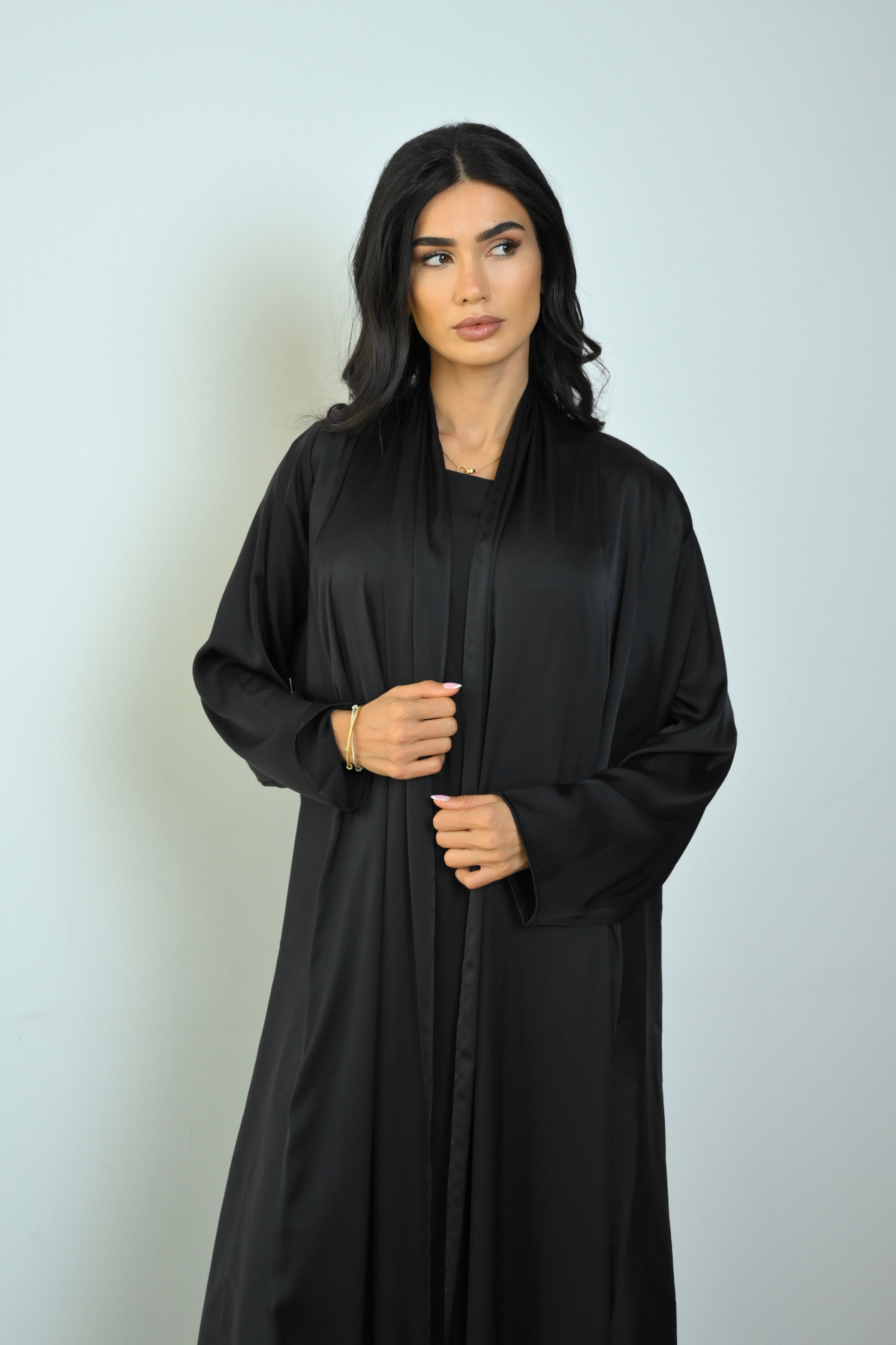 Basic Tafetta (Black Abaya) - BasicAbaya