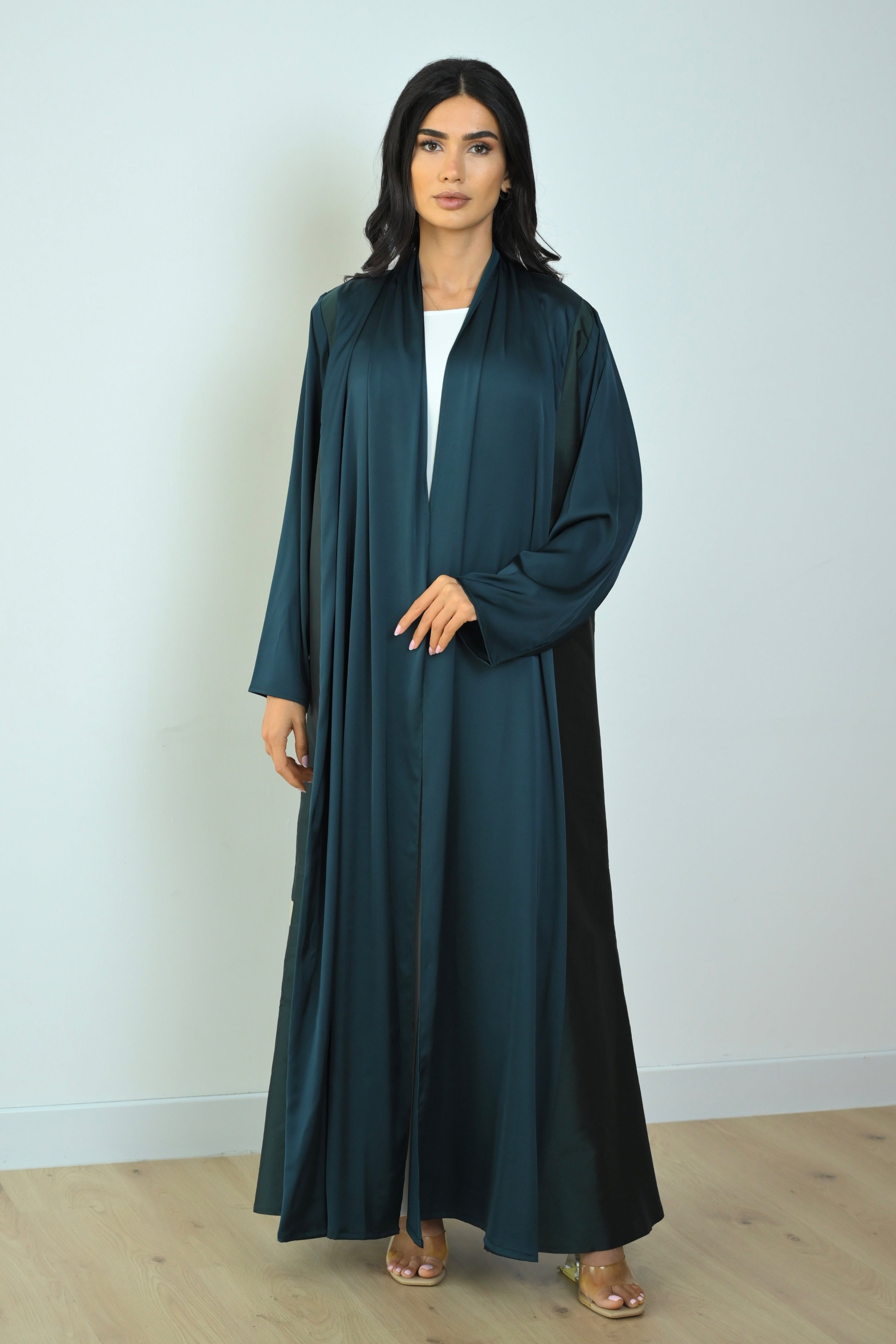 Basic Tafetta (Green Abaya) - BasicAbaya