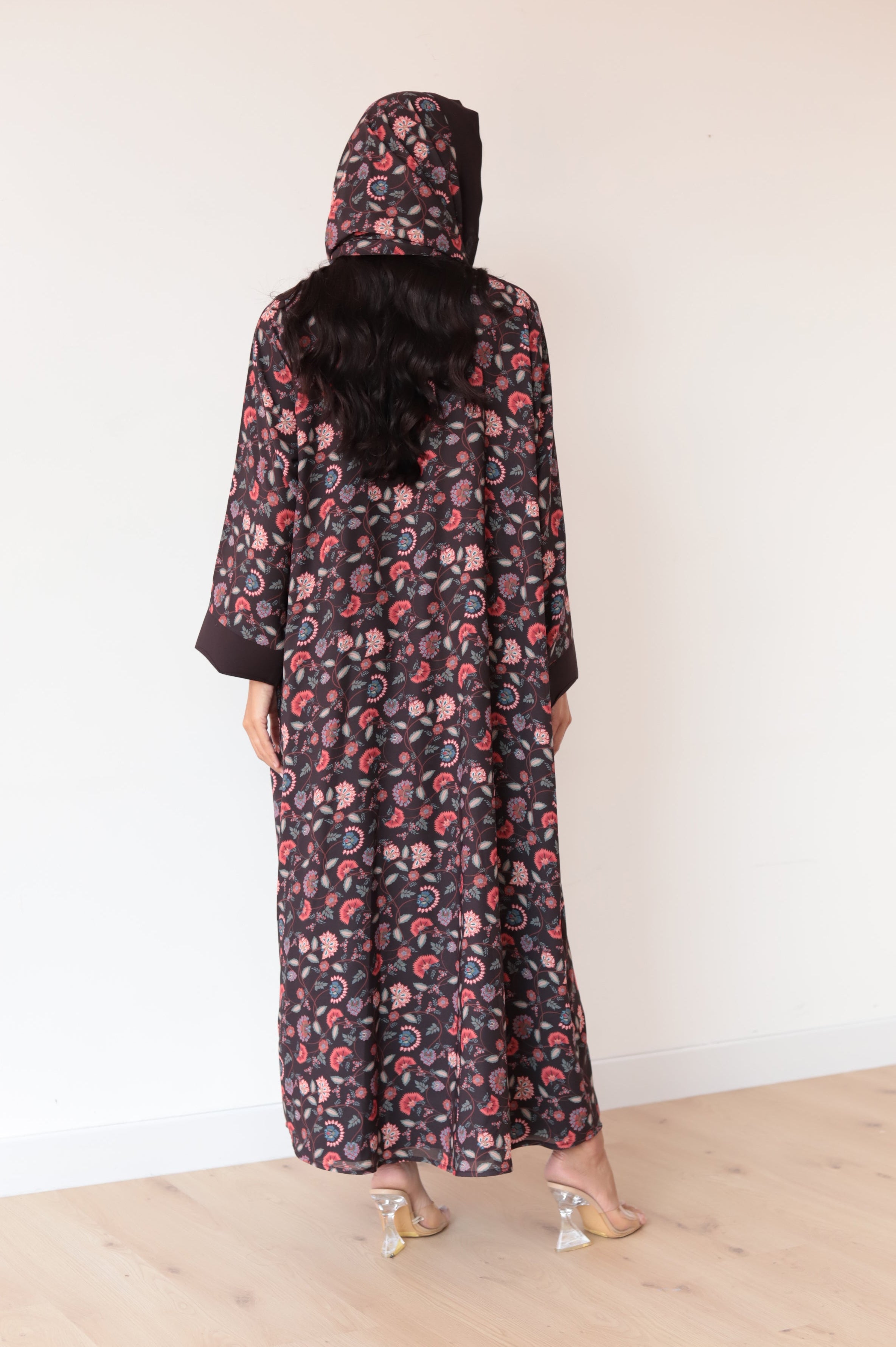 Basic Printed Boho (Brown Abaya)