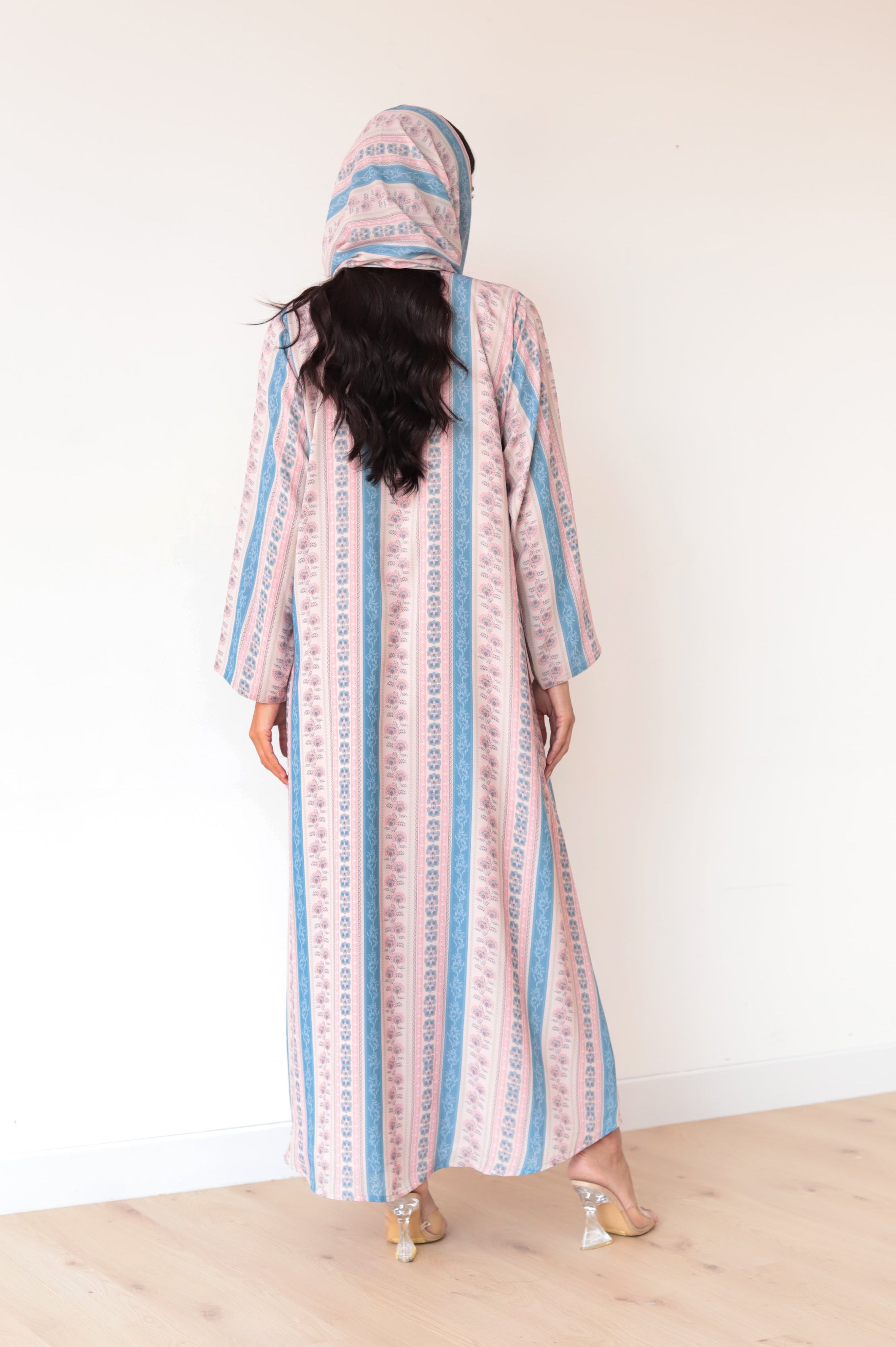 Basic Printed Button (Beige Abaya)
