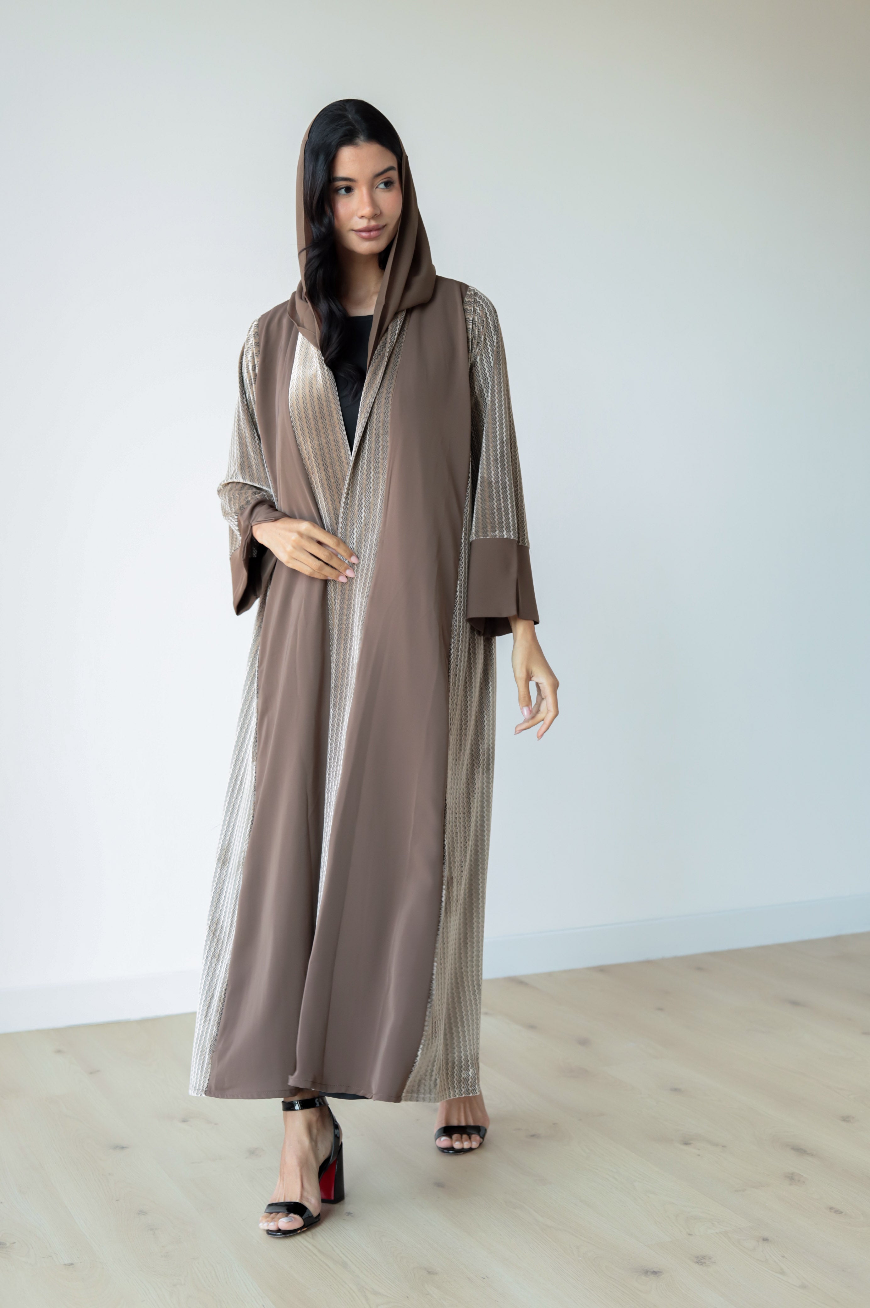 Basic Velvet Nada (Brown Abaya)