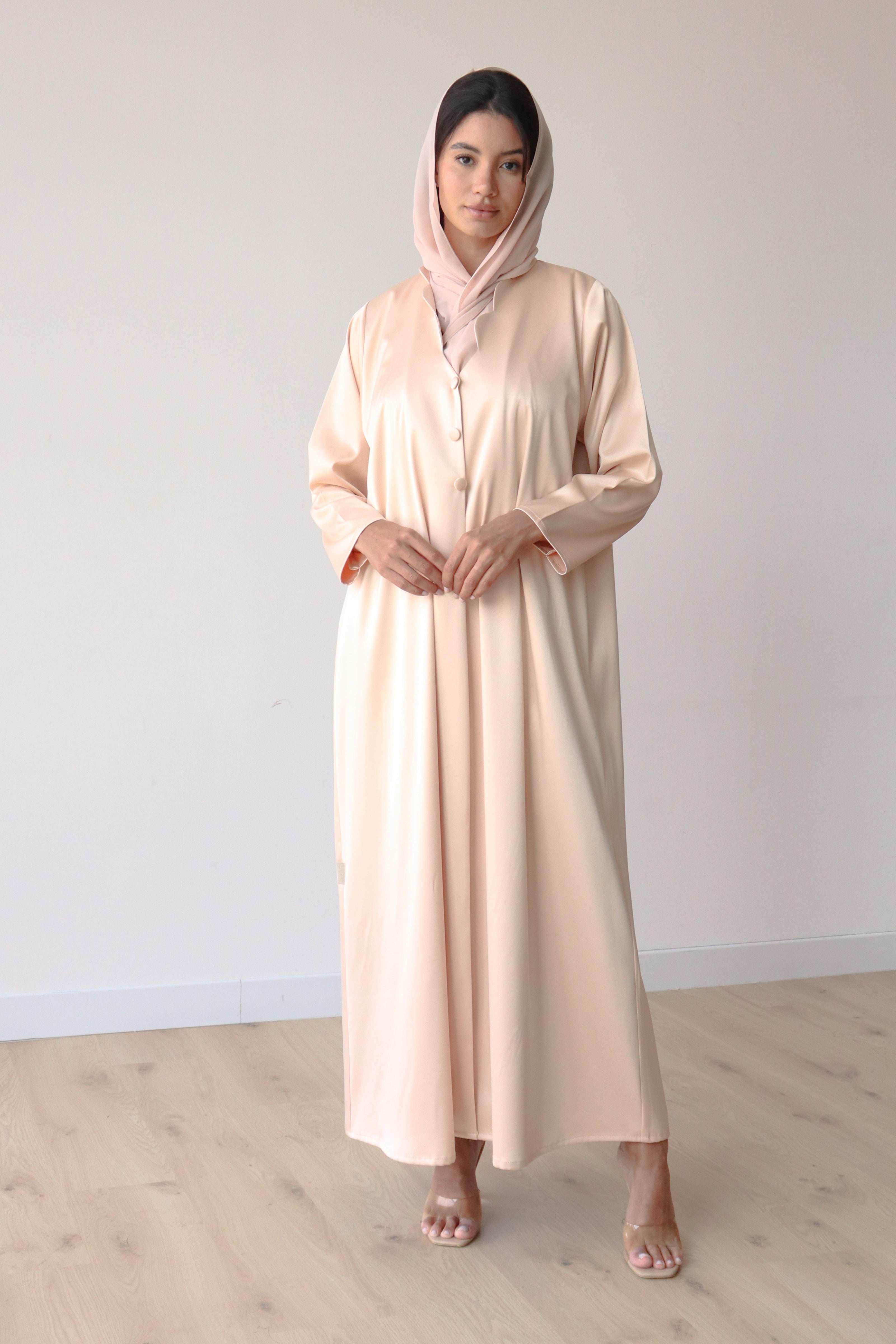 Basic Formal Elegance (Beige Abaya)