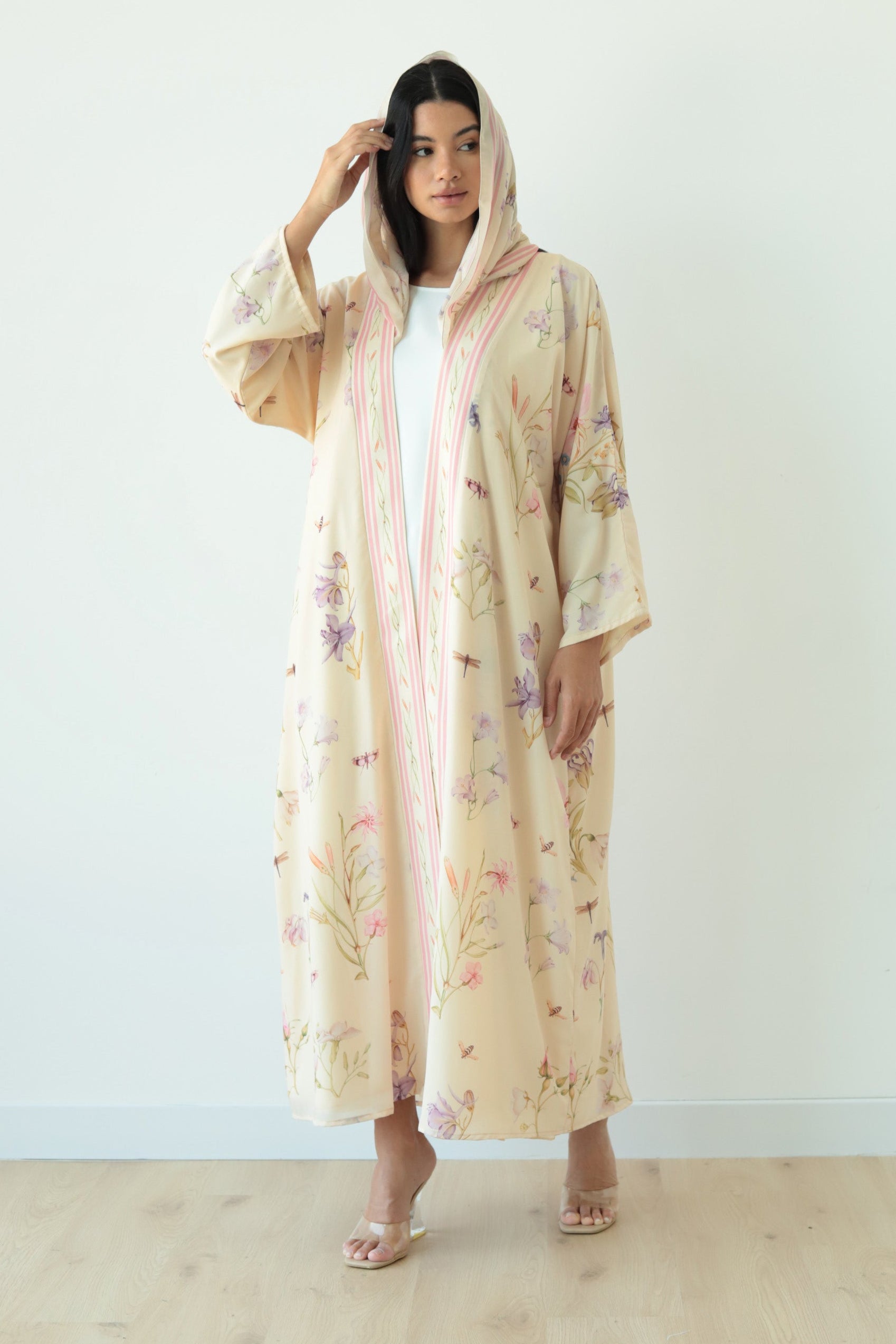 Basic Print Garden (Butter Yellow Abaya)