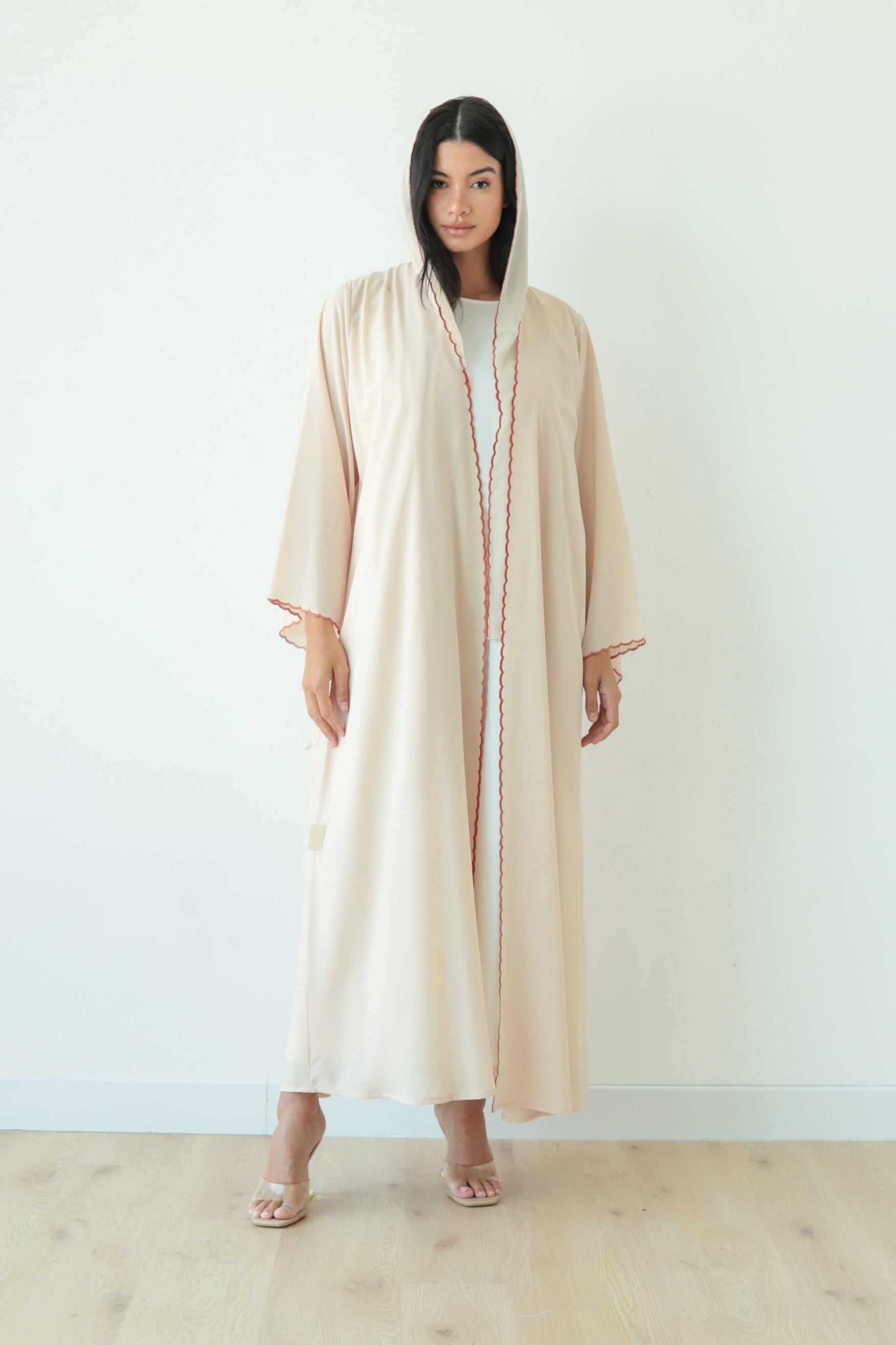 Basic Scallop (Beige Abaya)