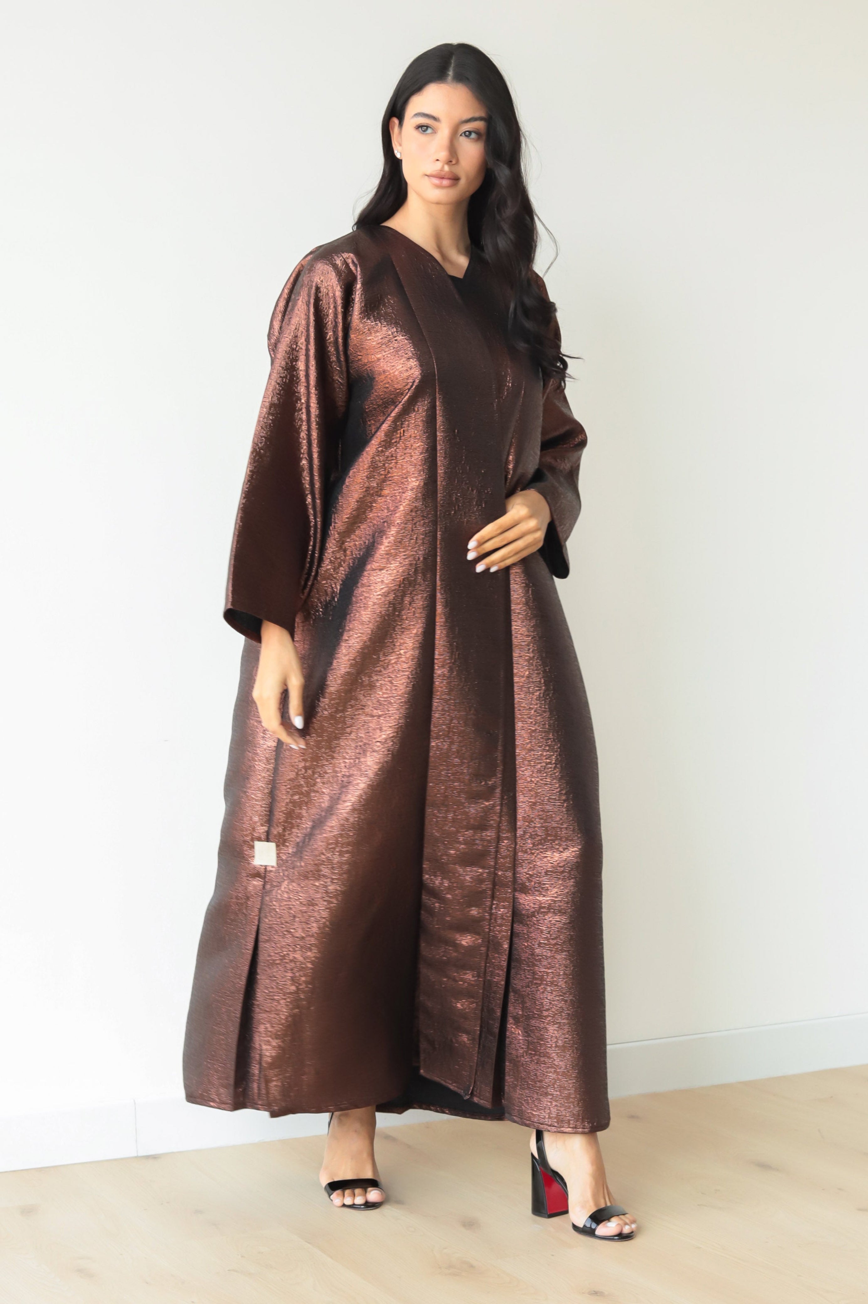 Basic Brocade (Bronze Abaya)
