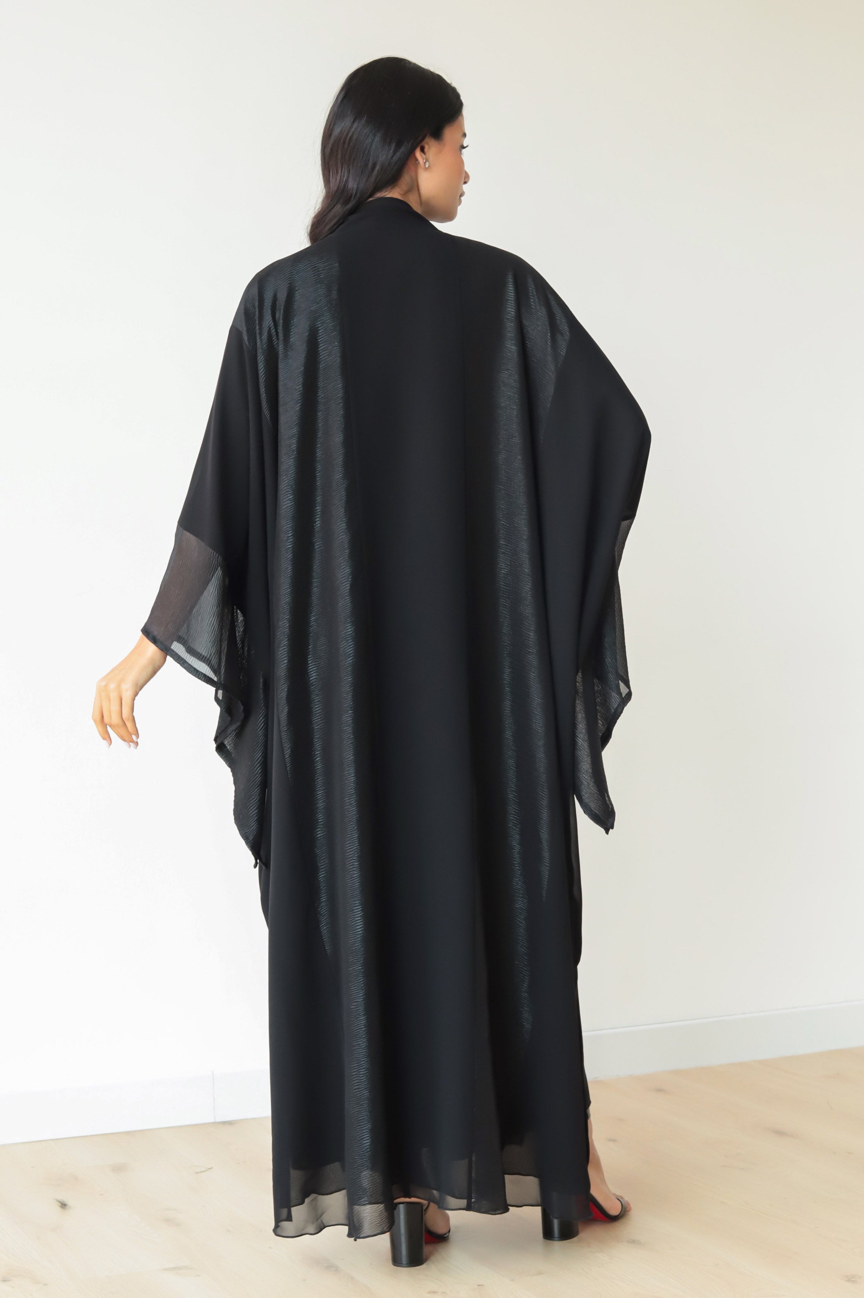 Basic Chiffon (Black Abaya) - BasicAbaya