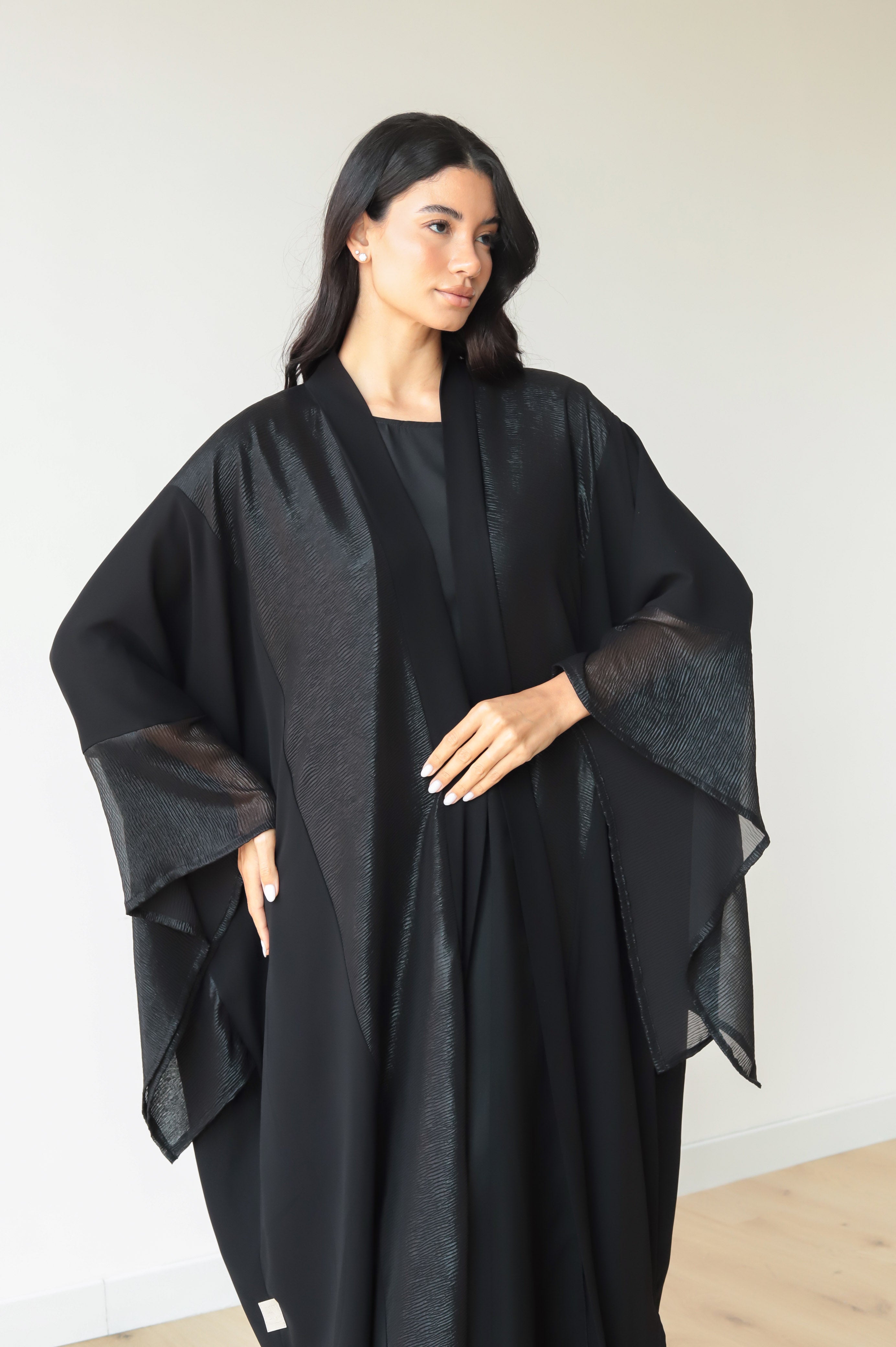 Basic Chiffon (Black Abaya) - BasicAbaya