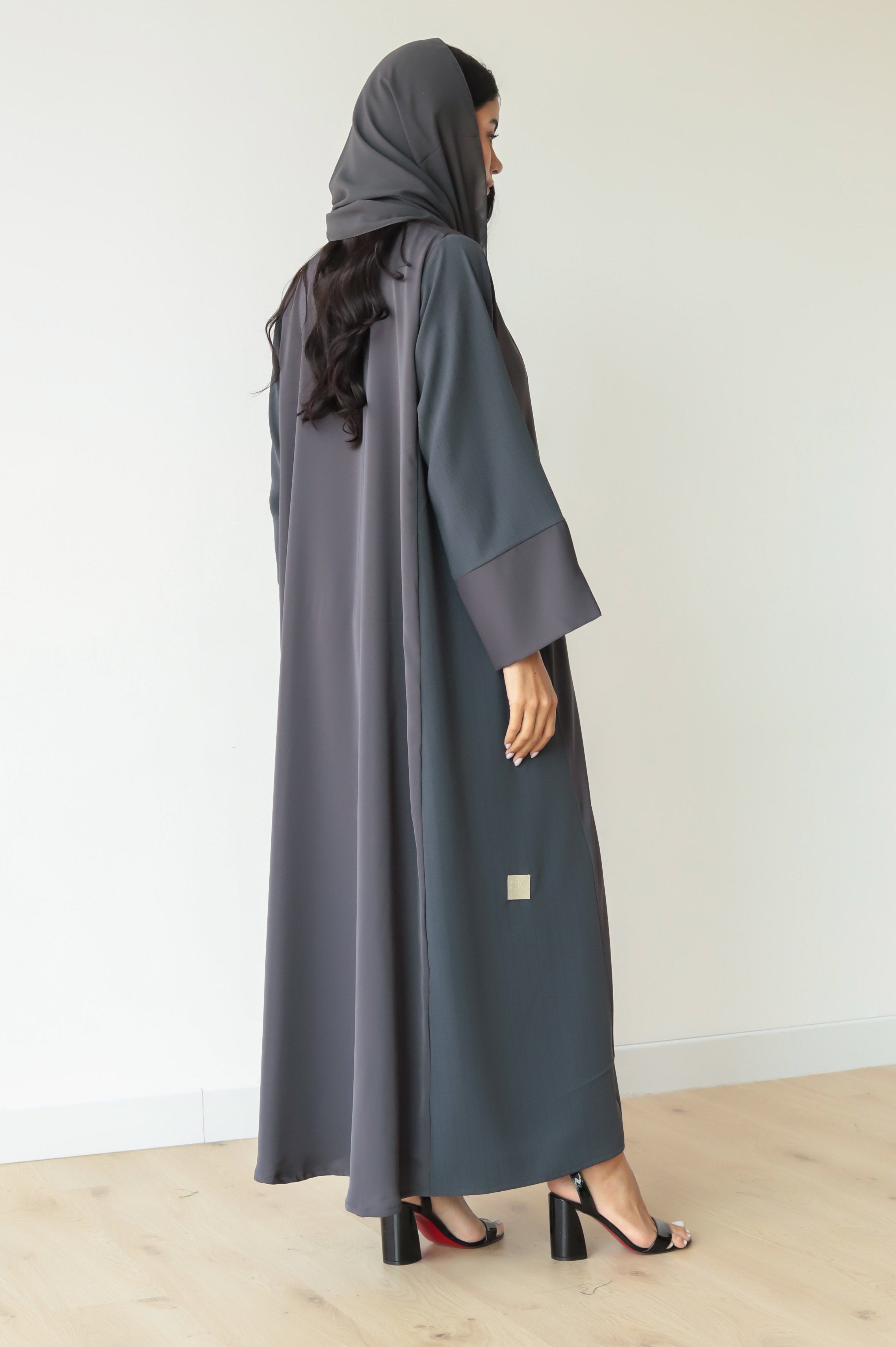 Basic Nada Panel (Grey Abaya) - BasicAbaya