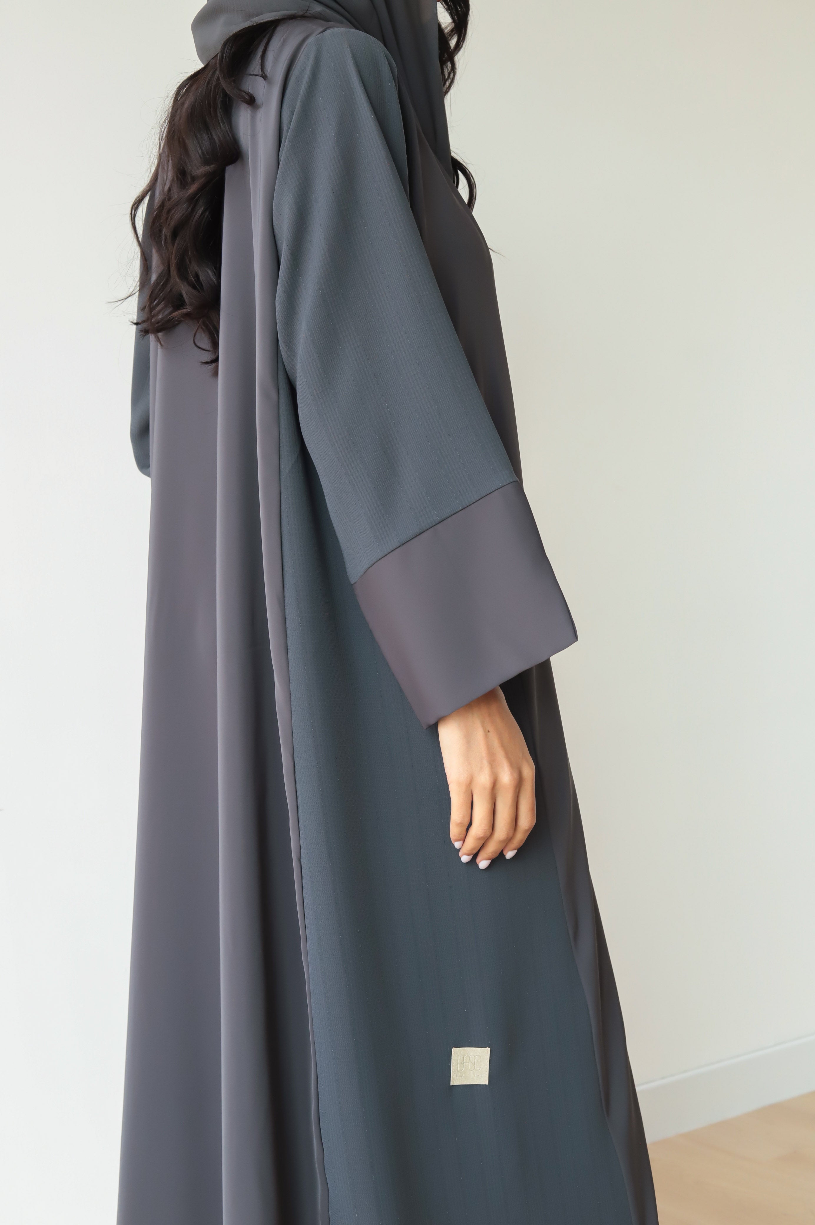 Basic Nada Panel (Grey Abaya) - BasicAbaya