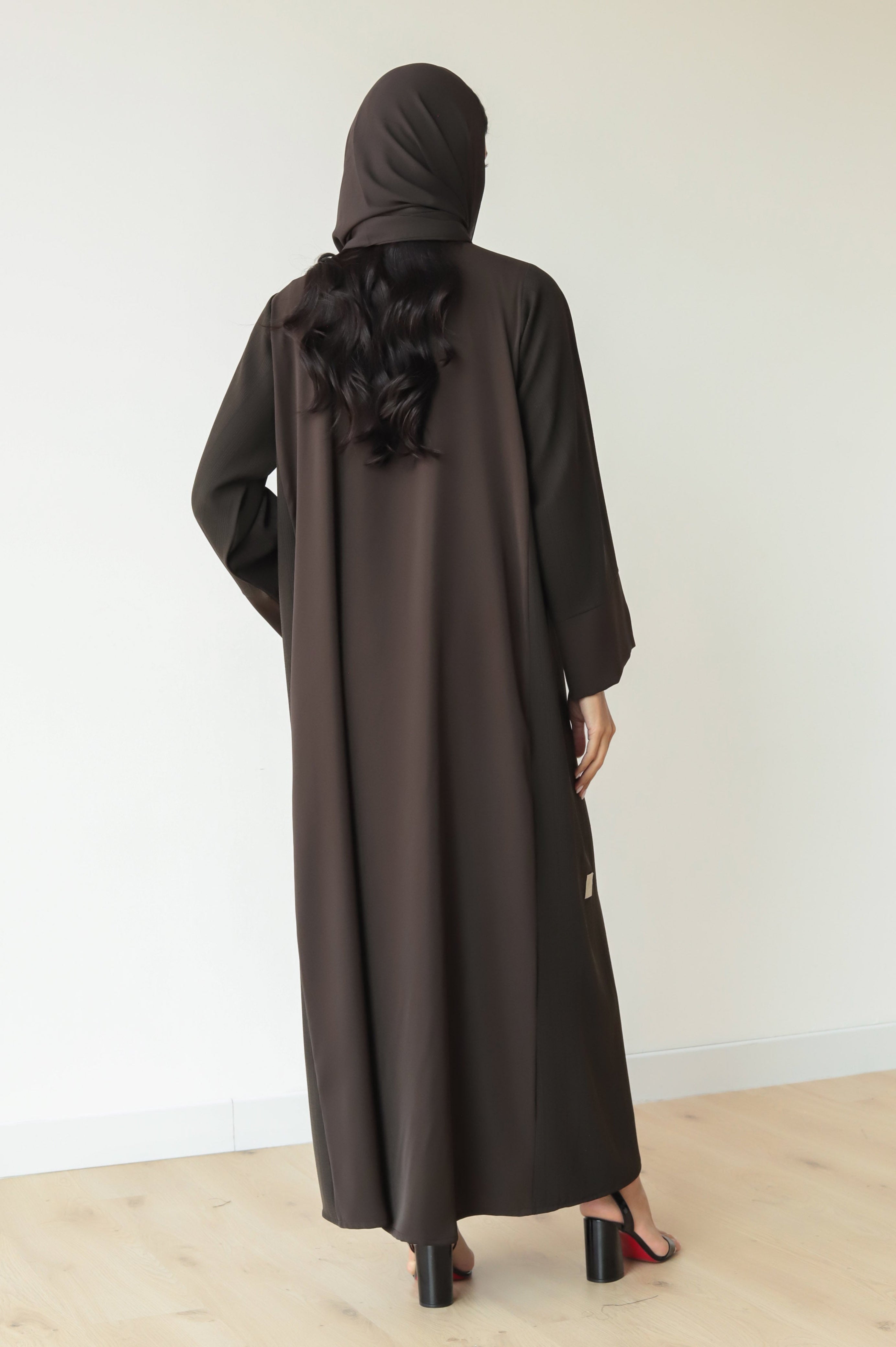 Basic Nada Panel (Brown Abaya) - BasicAbaya